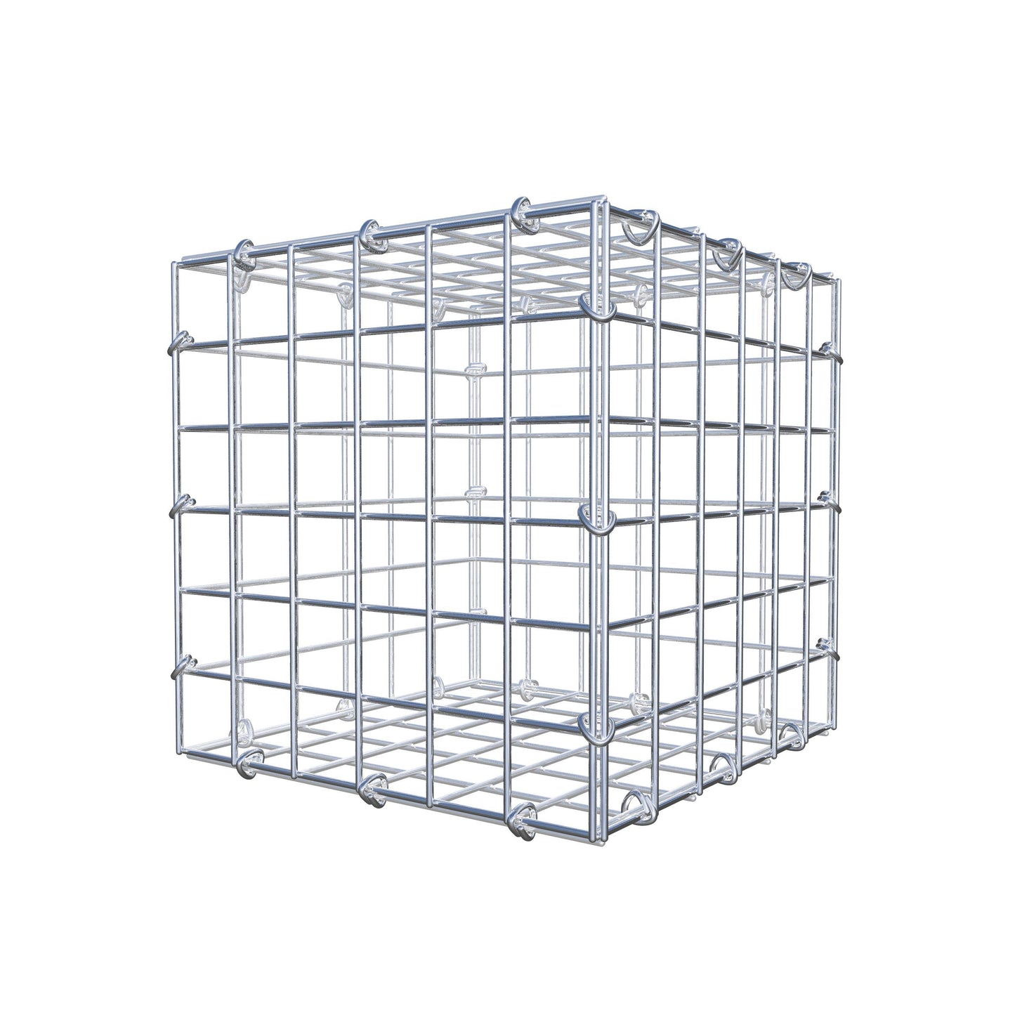 Gabion 30 cm x 30 cm x 30 cm (L x H x D), maskestørrelse 5 cm x 5 cm, C-ring