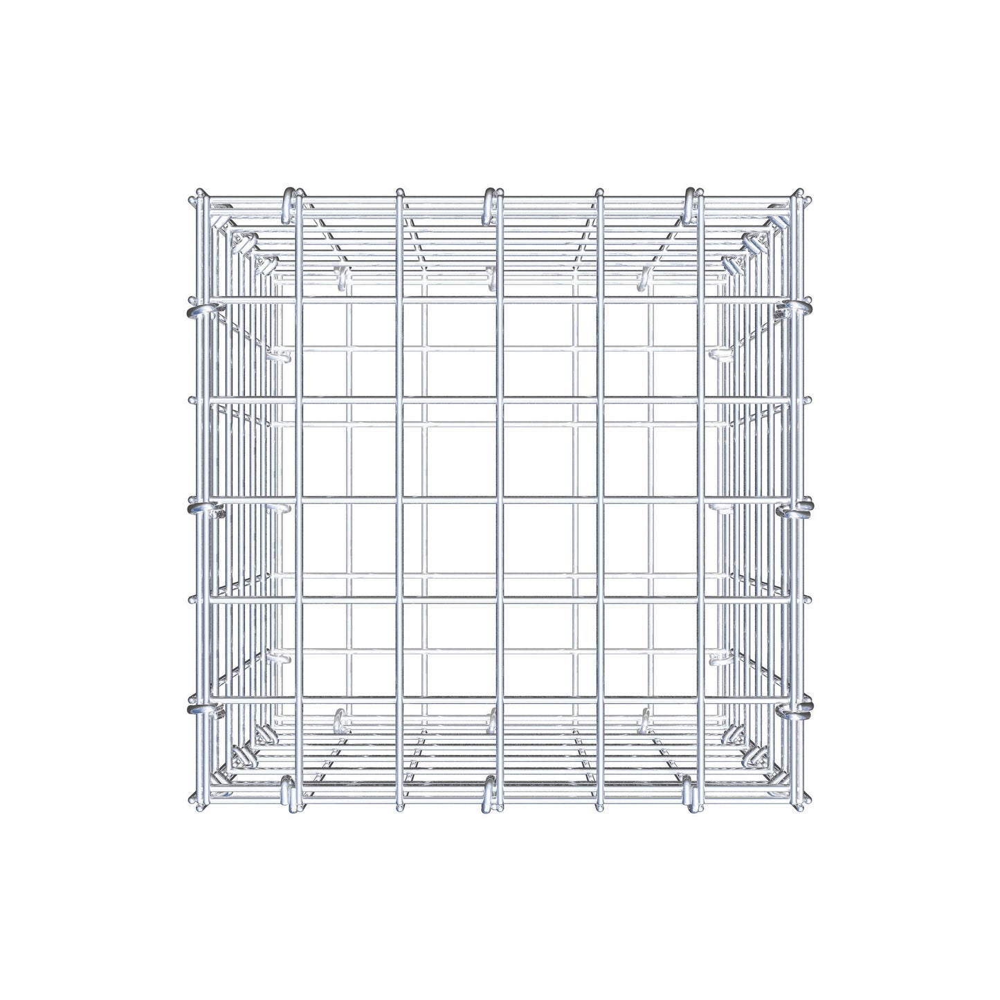 Gabion 30 cm x 30 cm x 30 cm (L x H x D), maskestørrelse 5 cm x 5 cm, C-ring