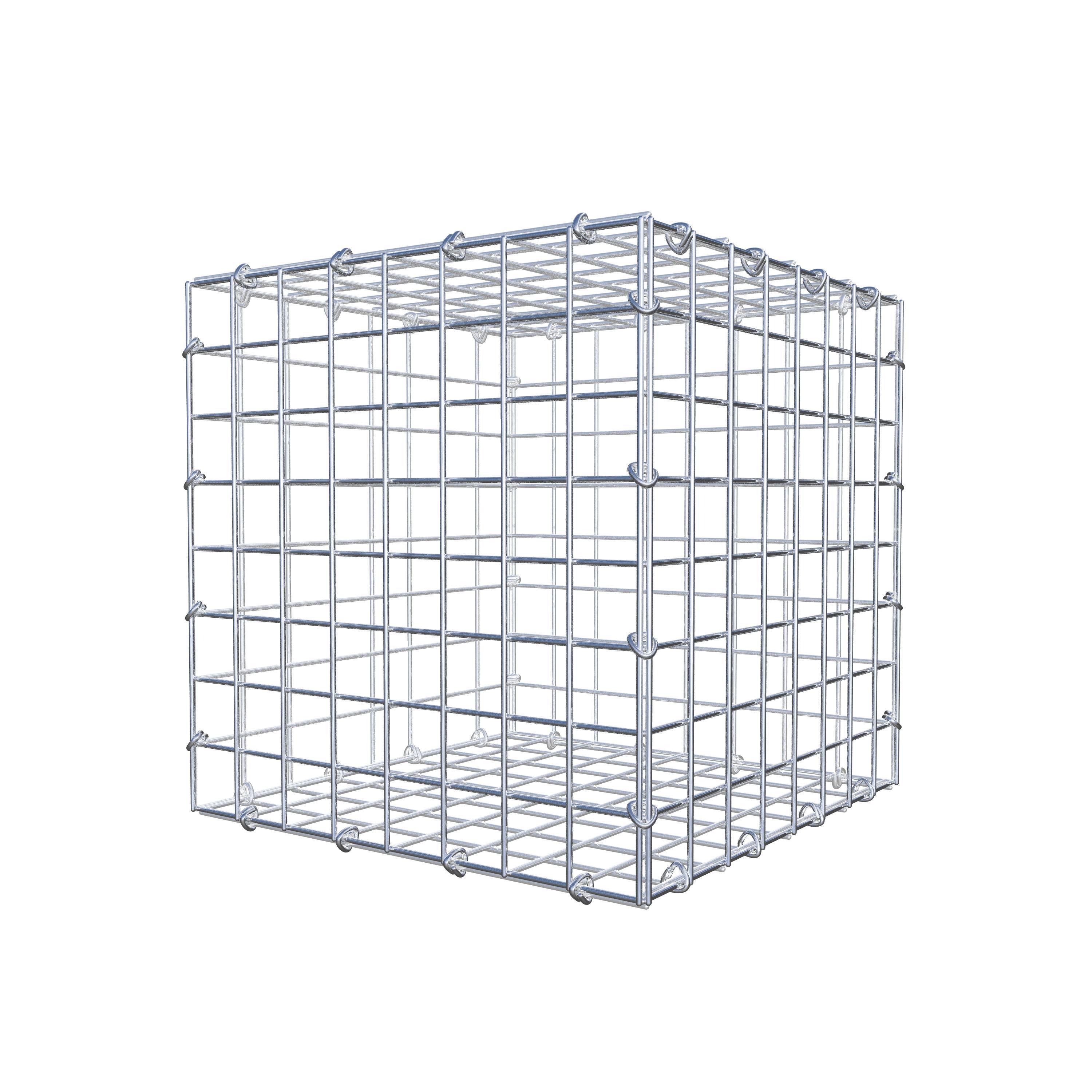 Gabion 40 cm x 40 cm x 40 cm (L x H x P), maillage 5 cm x 5 cm, anneau en C