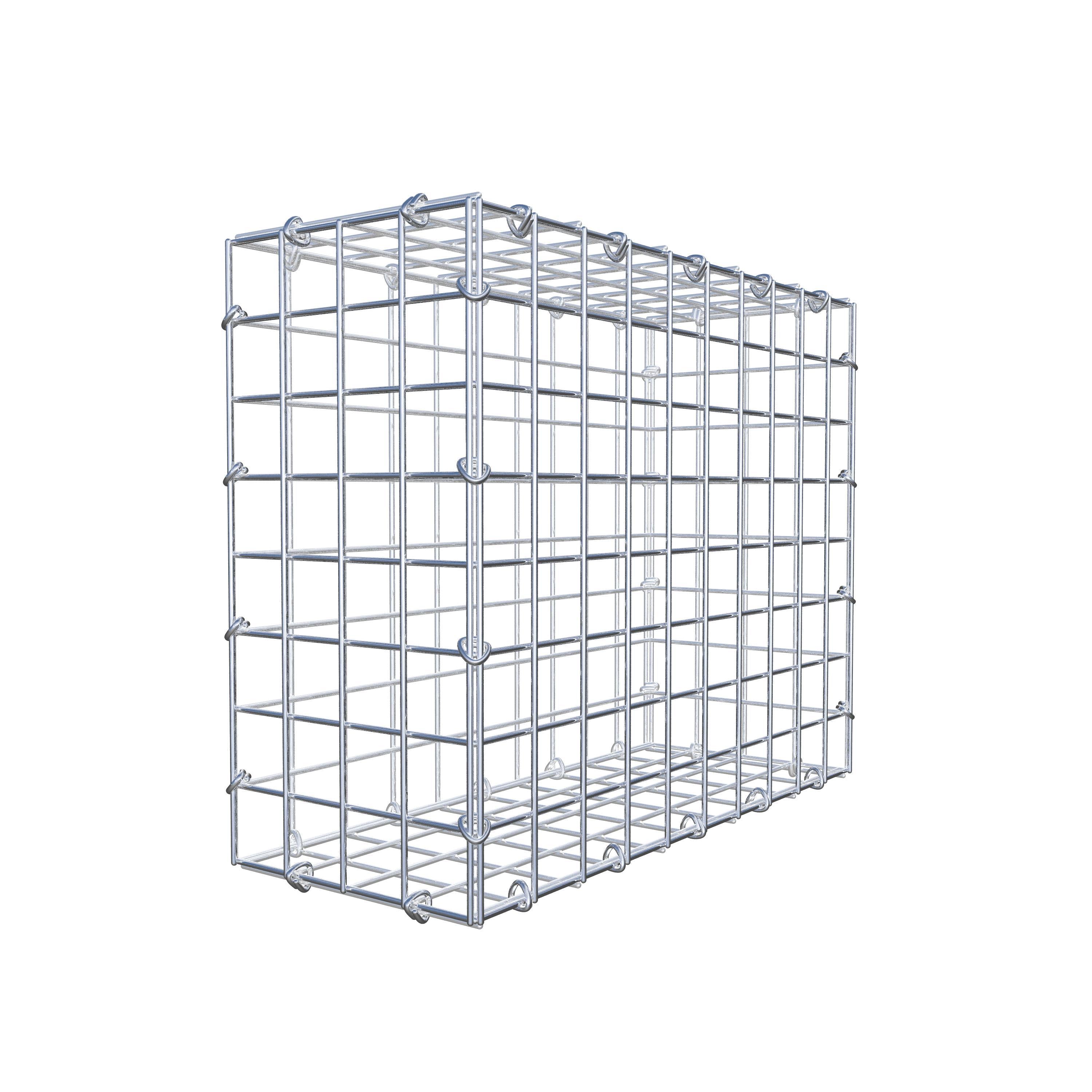 Gabion 50 cm x 40 cm x 20 cm (L x H x P), maillage 5 cm x 5 cm, anneau en C