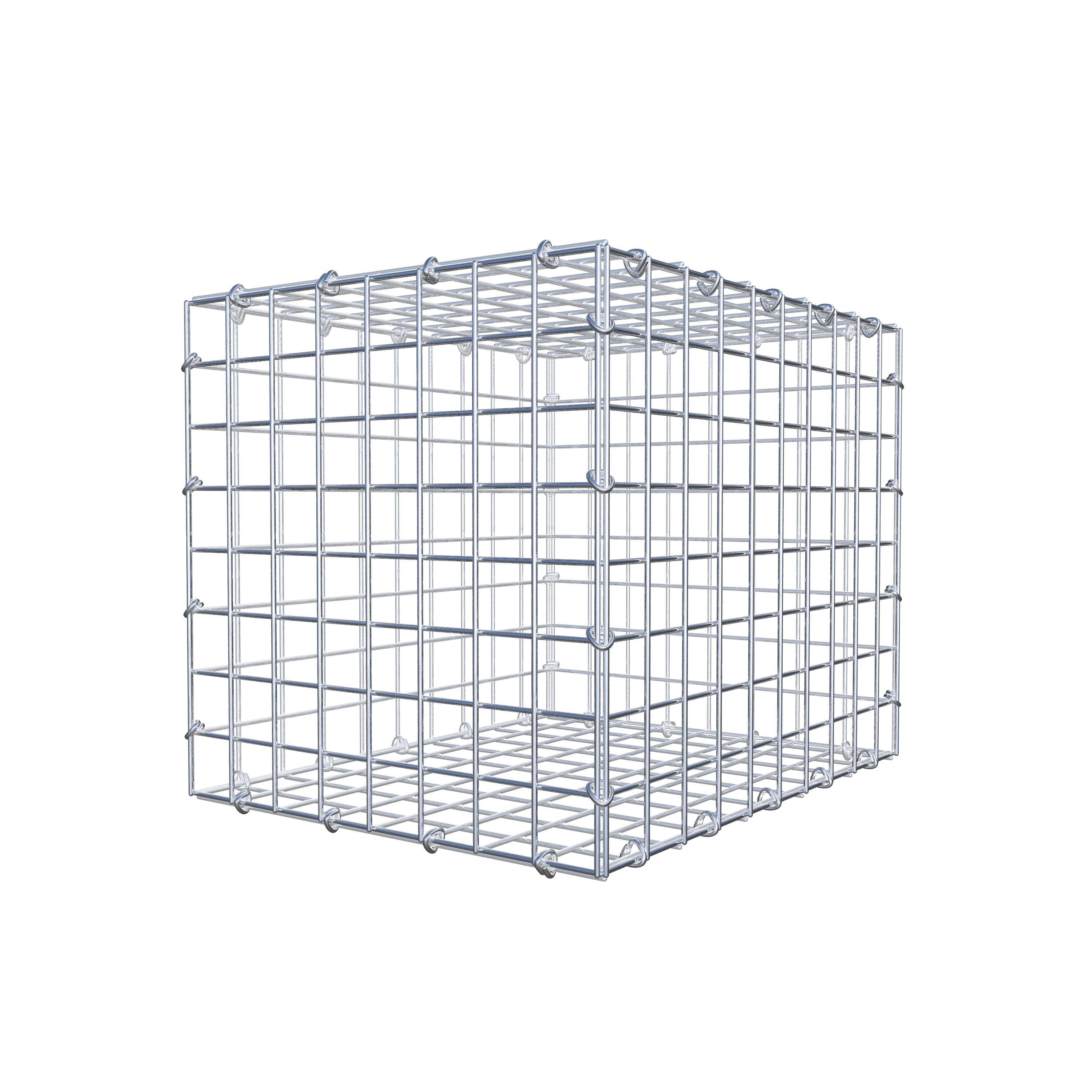 Gabion 50 cm x 40 cm x 40 cm (L x H x P), maillage 5 cm x 5 cm, anneau en C