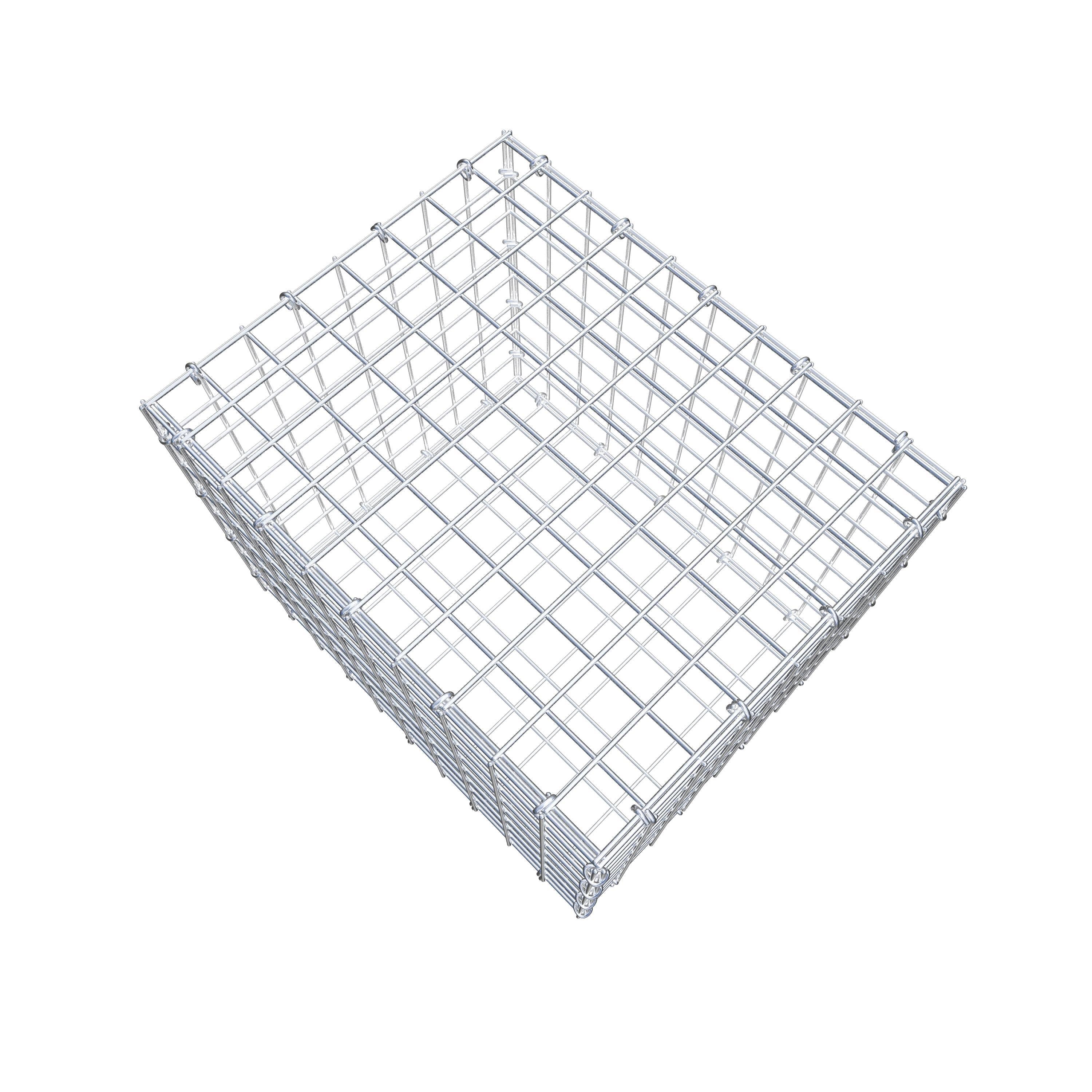 Gabion 50 cm x 40 cm x 40 cm (L x H x P), maillage 5 cm x 5 cm, anneau en C