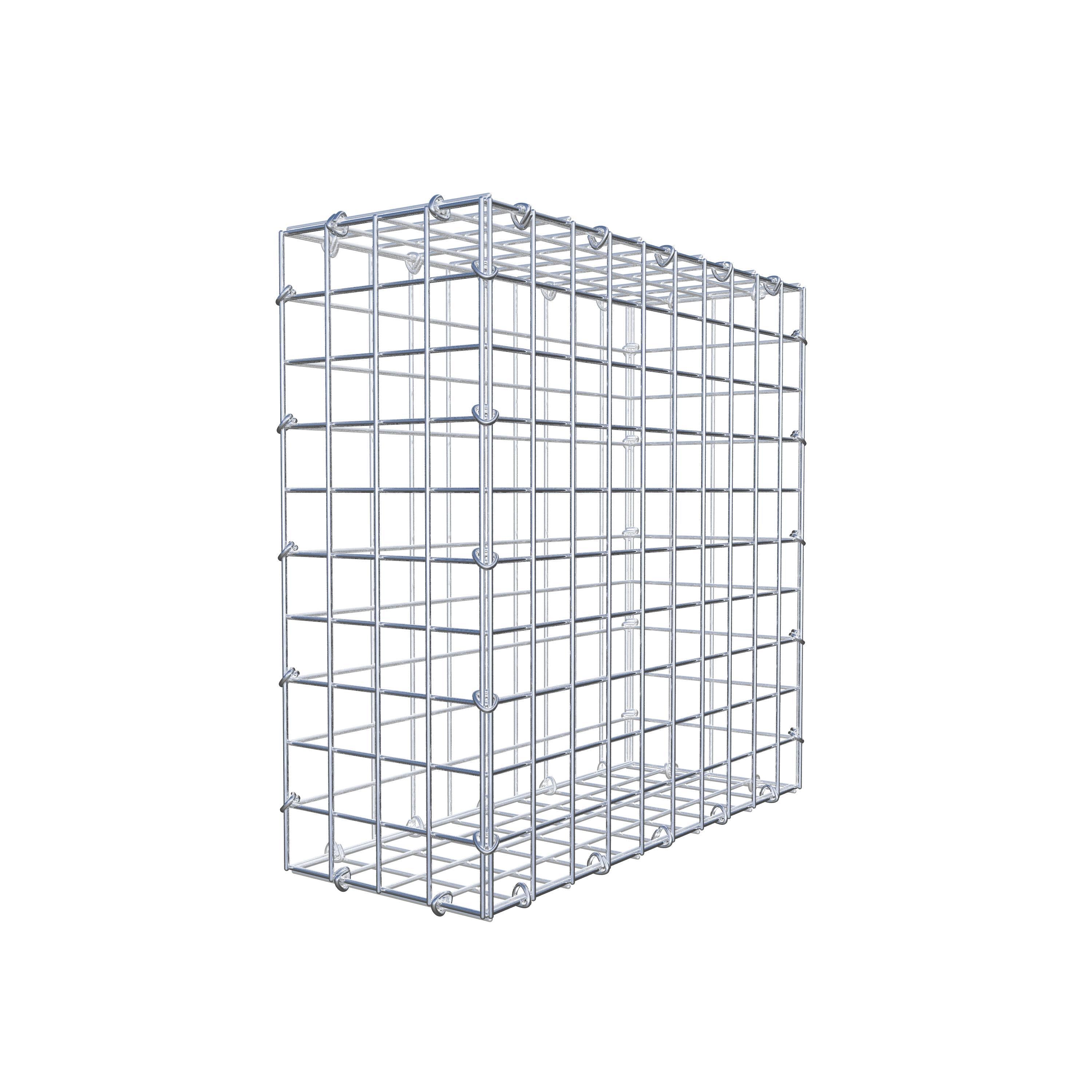 Gabion 50 cm x 50 cm x 20 cm (L x H x P), maillage 5 cm x 5 cm, anneau en C