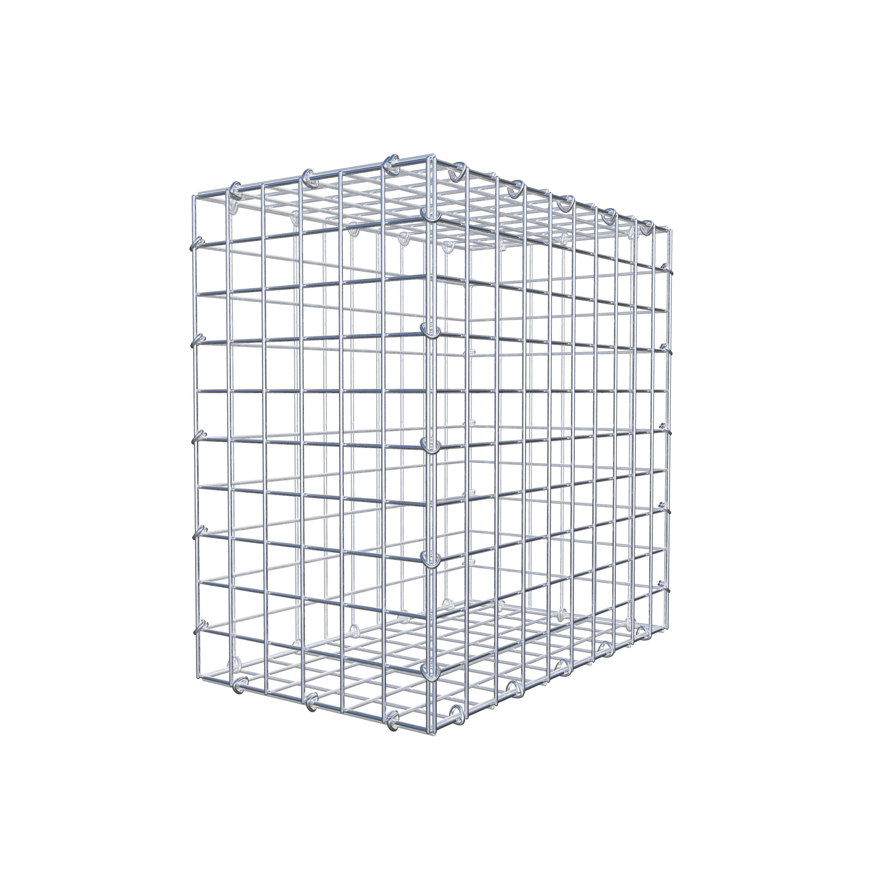 Gabion 50 cm x 50 cm x 30 cm (L x H x P), maillage 5 cm x 5 cm, anneau en C