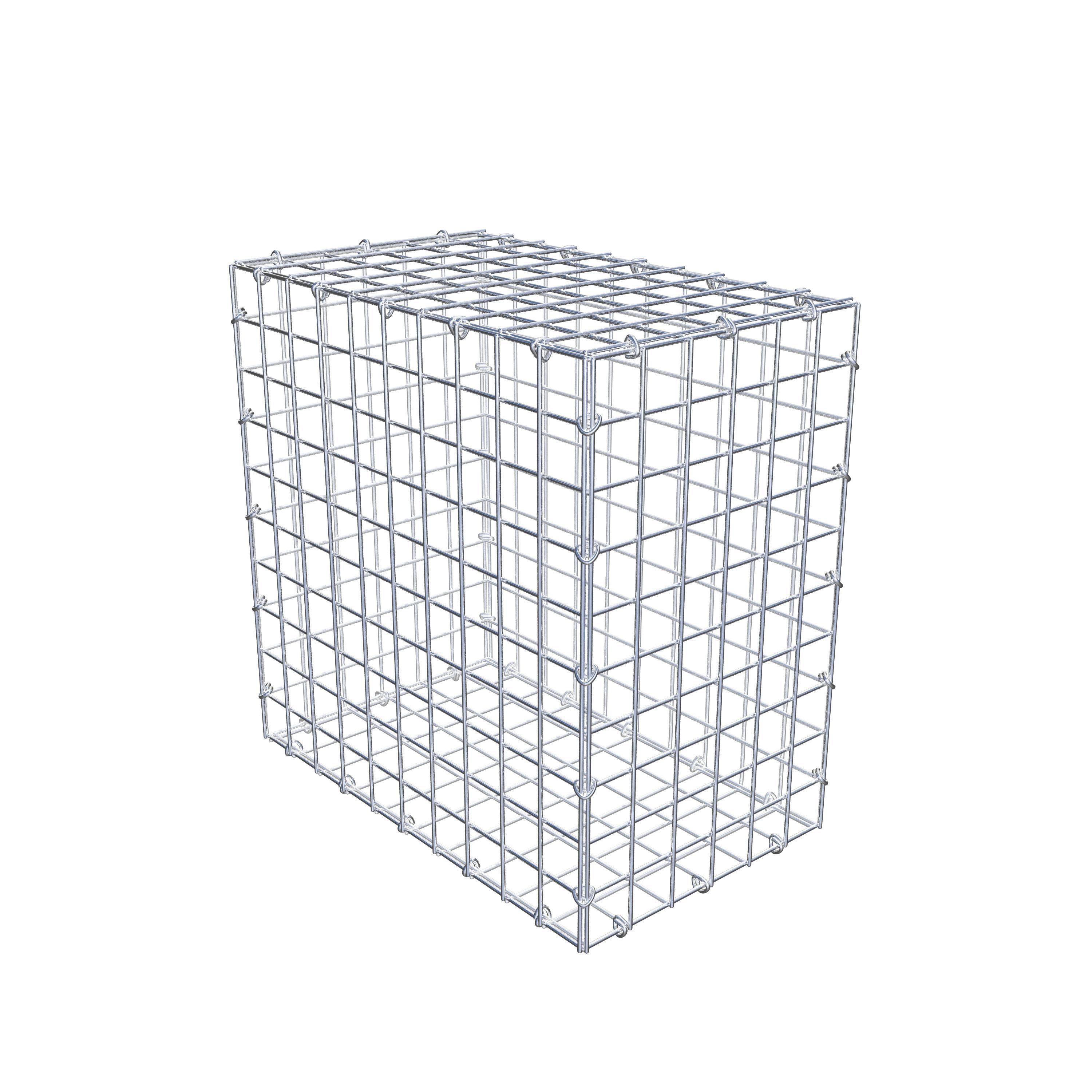 Gabion 50 cm x 50 cm x 30 cm (L x H x P), maillage 5 cm x 5 cm, anneau en C