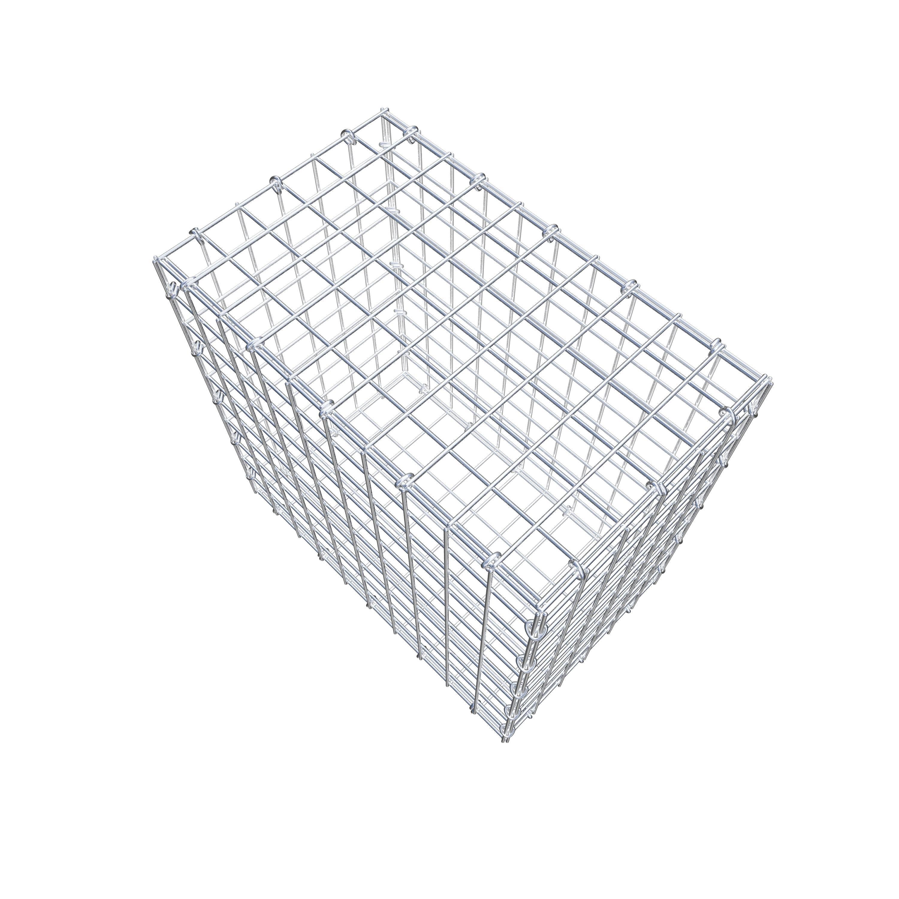 Gabion 50 cm x 50 cm x 30 cm (L x H x P), maillage 5 cm x 5 cm, anneau en C