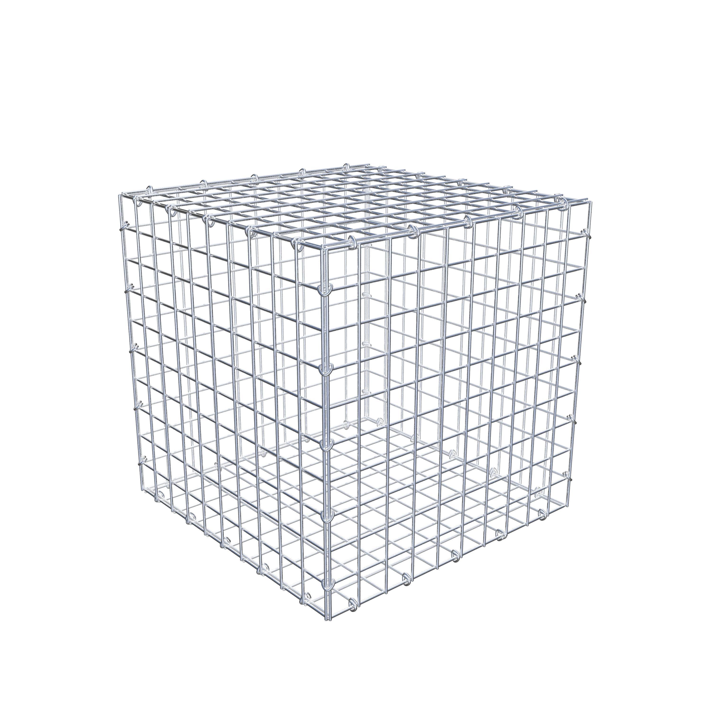 Gabion 50 cm x 50 cm x 50 cm (L x H x P), maillage 5 cm x 5 cm, anneau en C