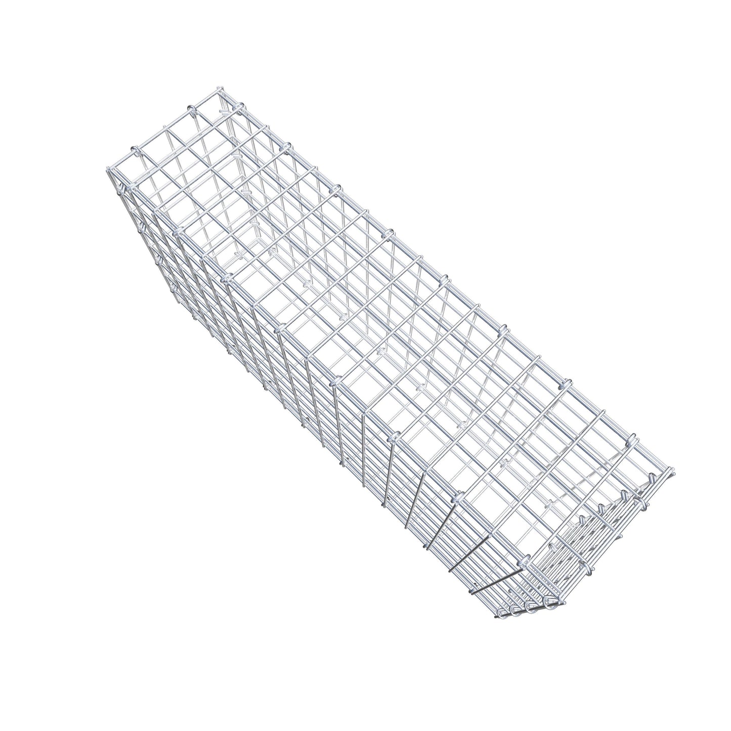 Gabion 80 cm x 40 cm x 20 cm (L x H x P), mailles 5 cm x 5 cm, anneau en C