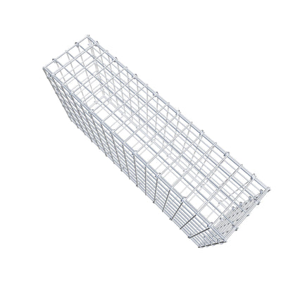 Gabion 80 cm x 40 cm x 20 cm (L x H x P), mailles 5 cm x 5 cm, anneau en C