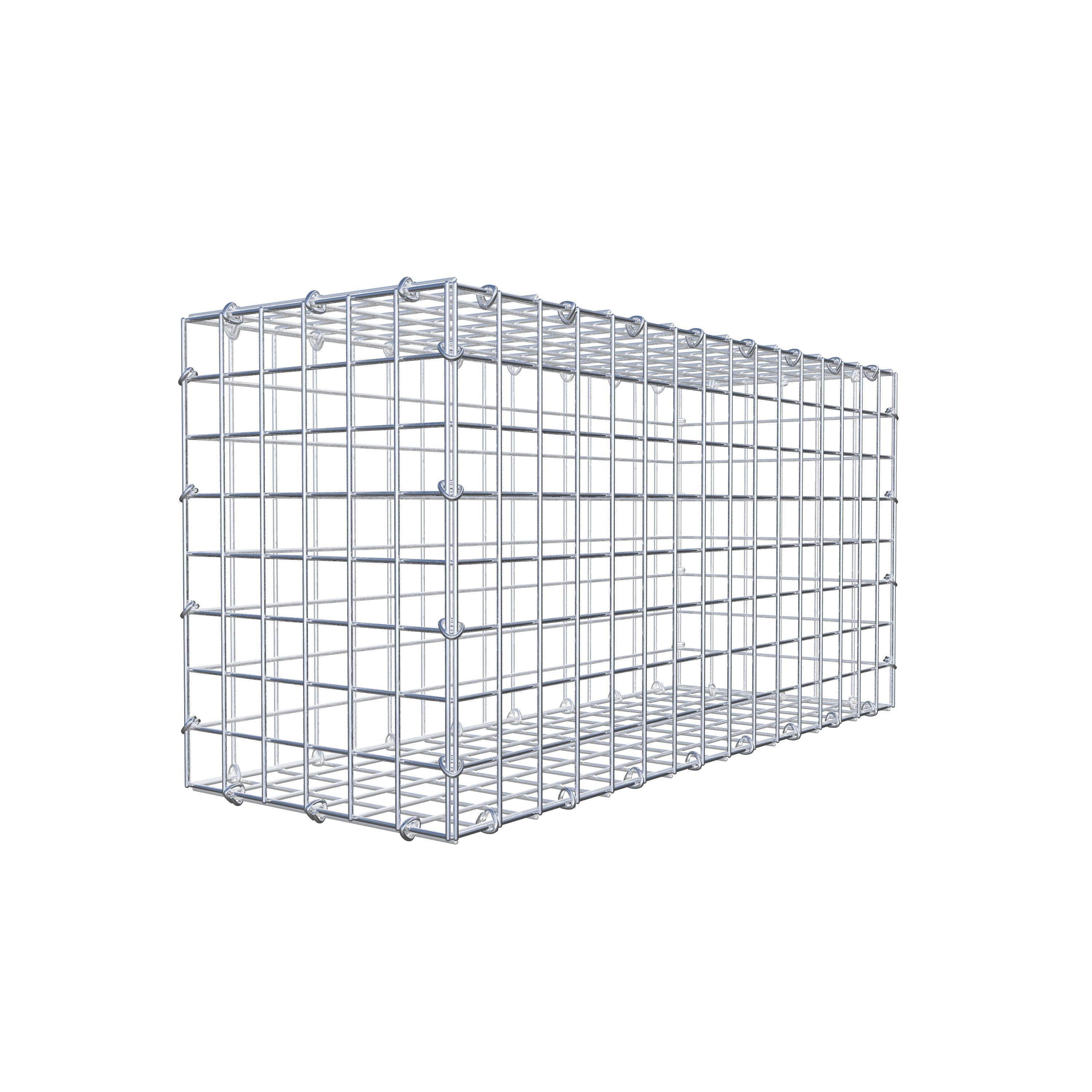 Gabion 80 cm x 40 cm x 30 cm (L x H x P), maille 5 cm x 5 cm, anneau en C