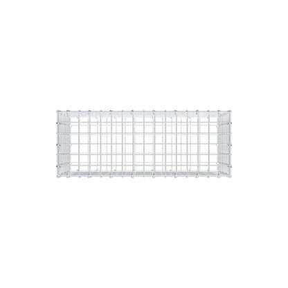 Gabion 80 cm x 40 cm x 30 cm (L x H x D), maskestørrelse 5 cm x 5 cm, C-ring