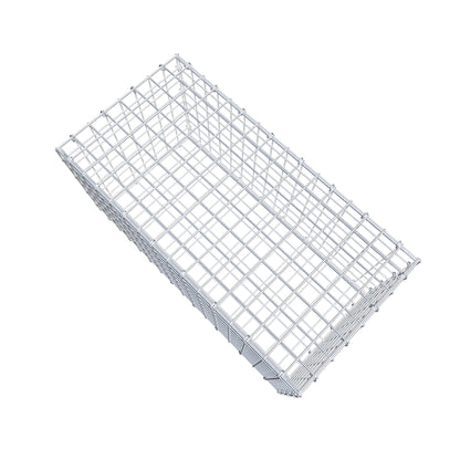 Gabion 80 cm x 40 cm x 40 cm (L x H x P), mailles 5 cm x 5 cm, anneau en C