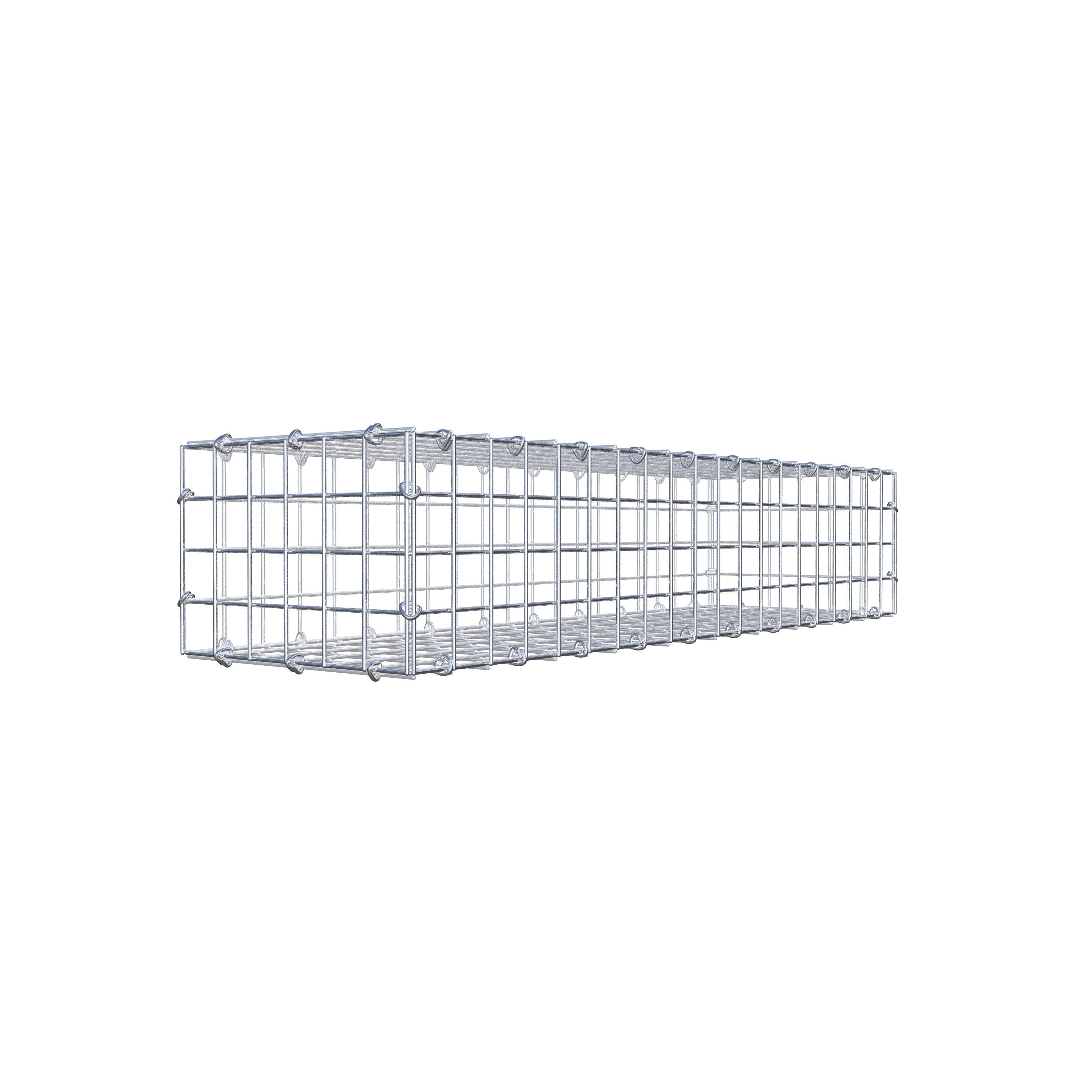 Gabion 100 cm x 20 cm x 30 cm (L x H x P), maille 5 cm x 5 cm, anneau en C