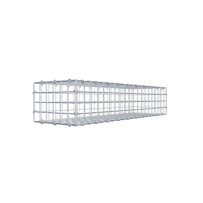 Gabbione 100 cm x 20 cm x 30 cm (L x H x P), maglia 5 cm x 5 cm, anello a C