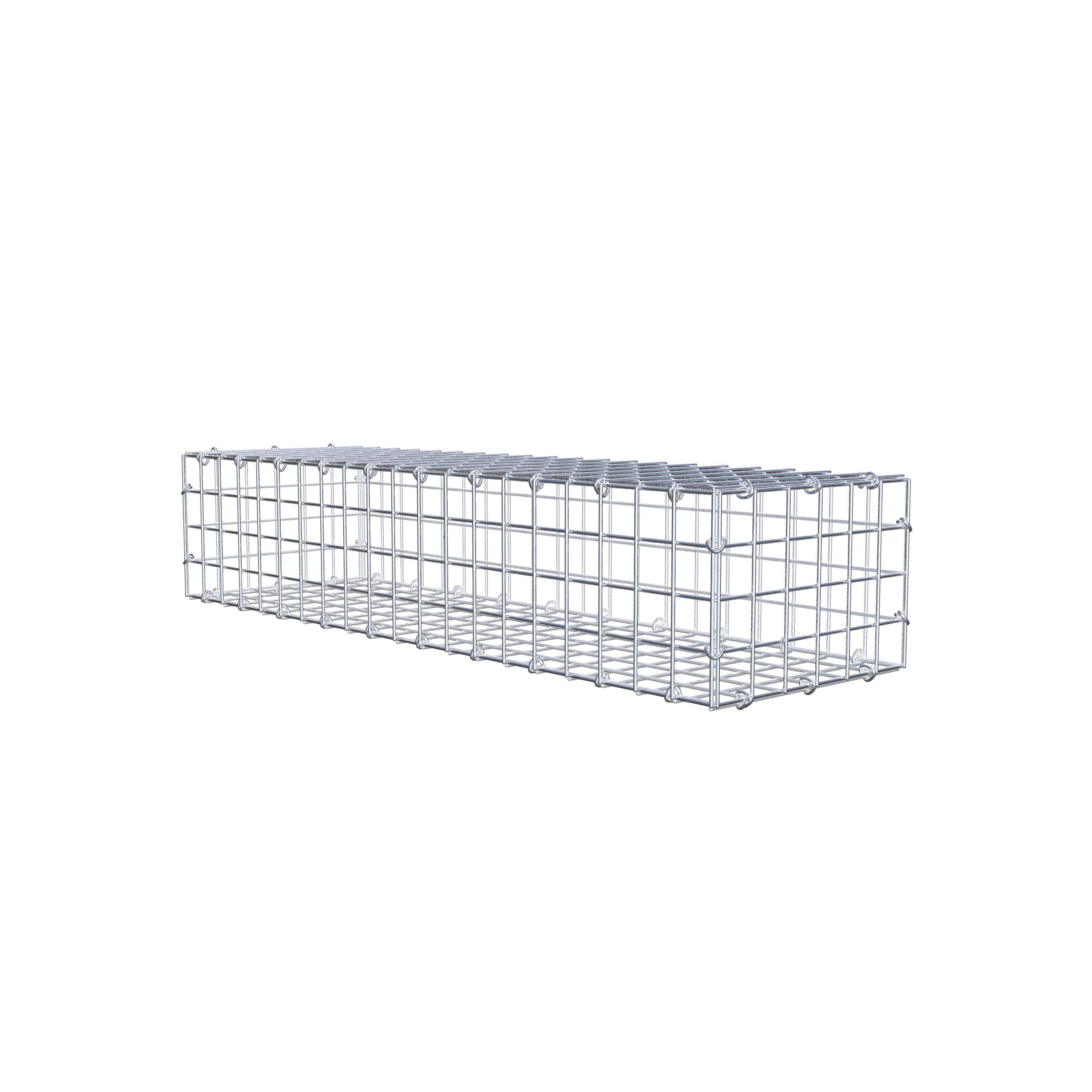 Gabion 100 cm x 20 cm x 30 cm (L x H x P), maille 5 cm x 5 cm, anneau en C