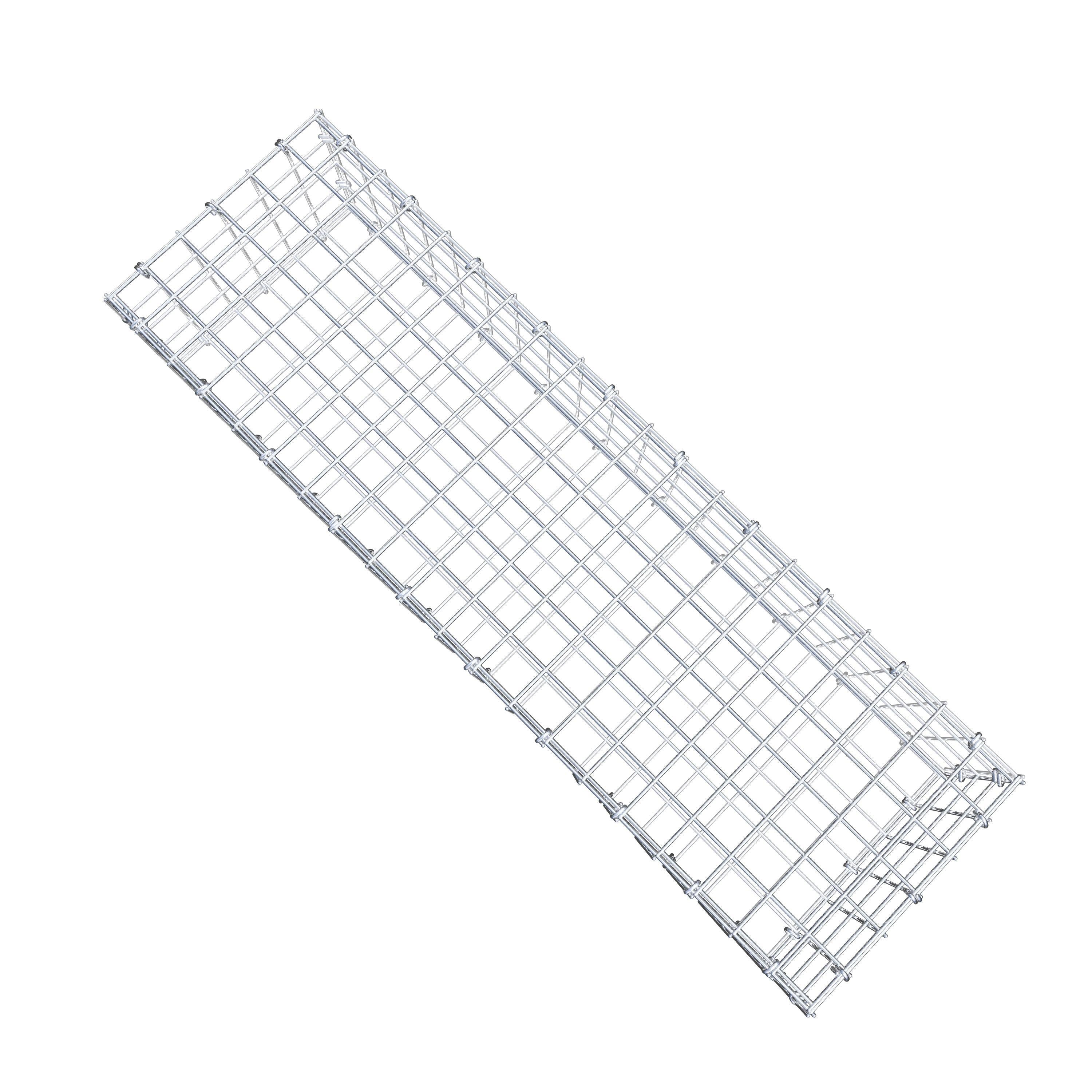 Gabion 100 cm x 20 cm x 30 cm (L x H x P), maille 5 cm x 5 cm, anneau en C