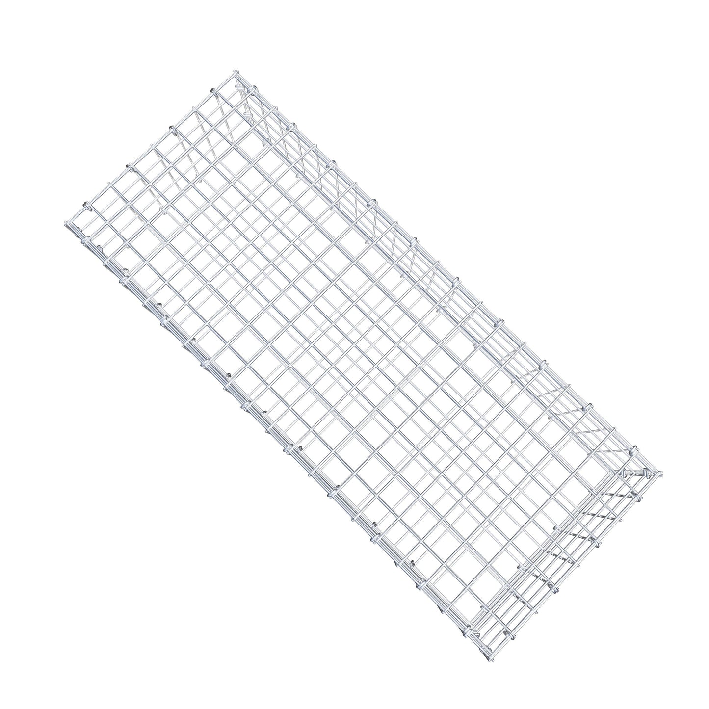 Gabion 100 cm x 20 cm x 40 cm (L x H x P), mailles 5 cm x 5 cm, anneau en C