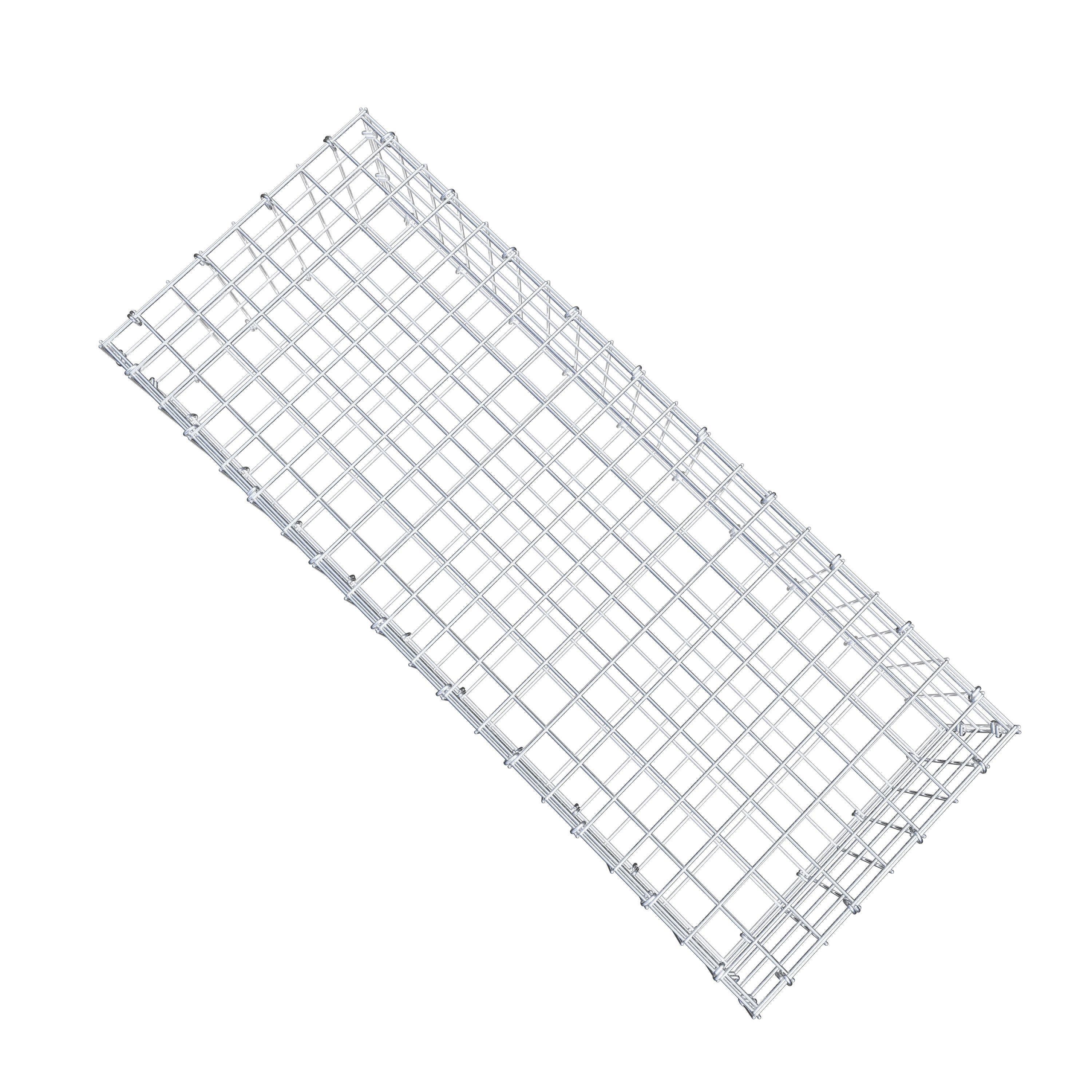 Gabion 100 cm x 20 cm x 40 cm (L x H x P), maille 5 cm x 5 cm, anneau en C