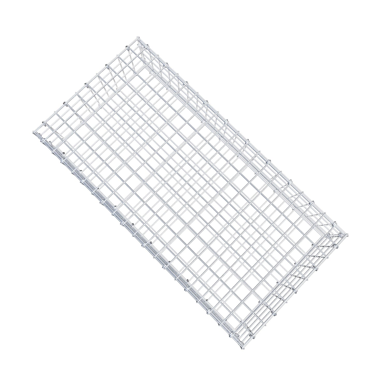 Gabion 100 cm x 20 cm x 50 cm (L x H x D), mesh size 5 cm x 5 cm, C-ring