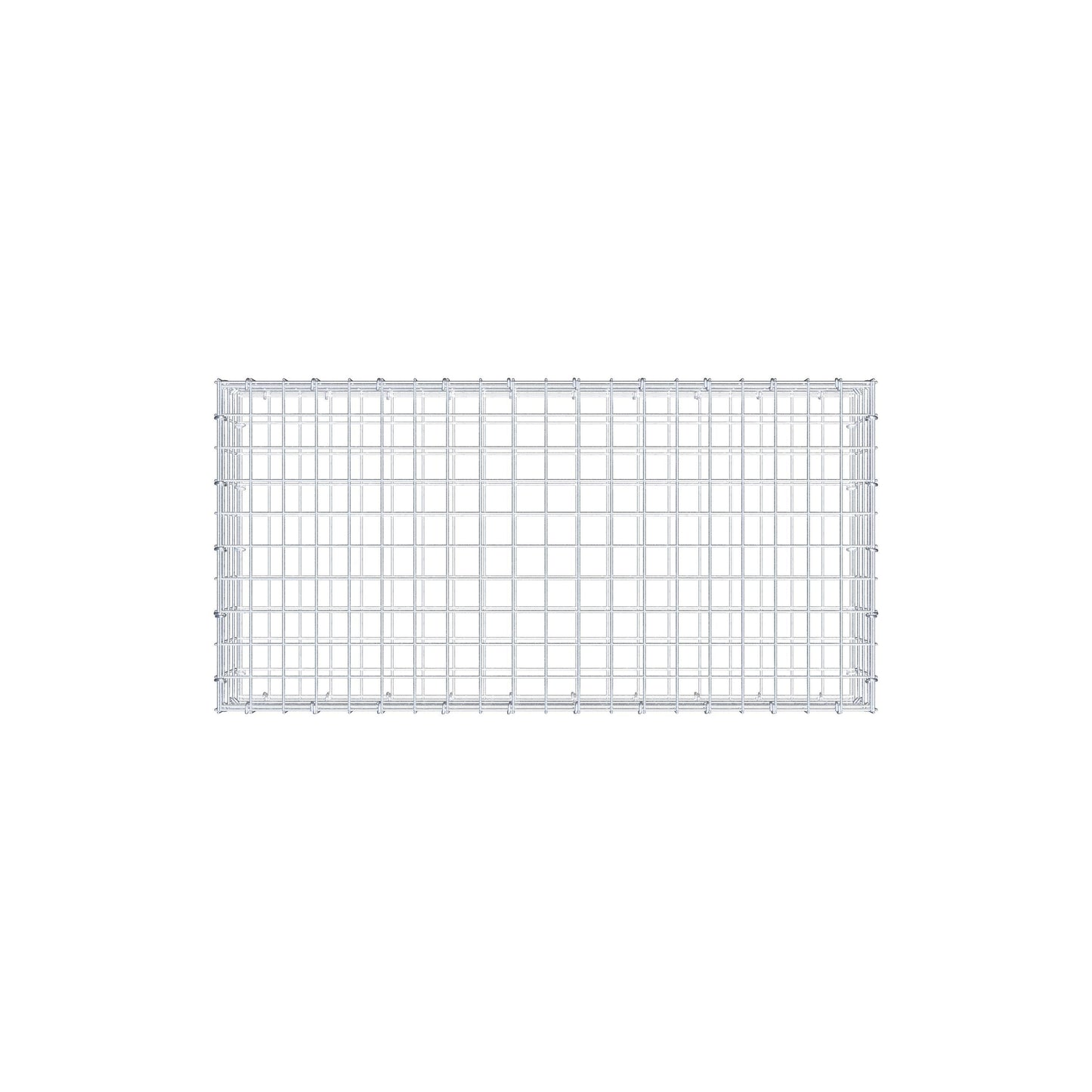 Gabion 100 cm x 20 cm x 50 cm (L x H x D), mesh size 5 cm x 5 cm, C-ring