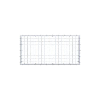 Gabion 100 cm x 20 cm x 50 cm (L x H x D), mesh size 5 cm x 5 cm, C-ring