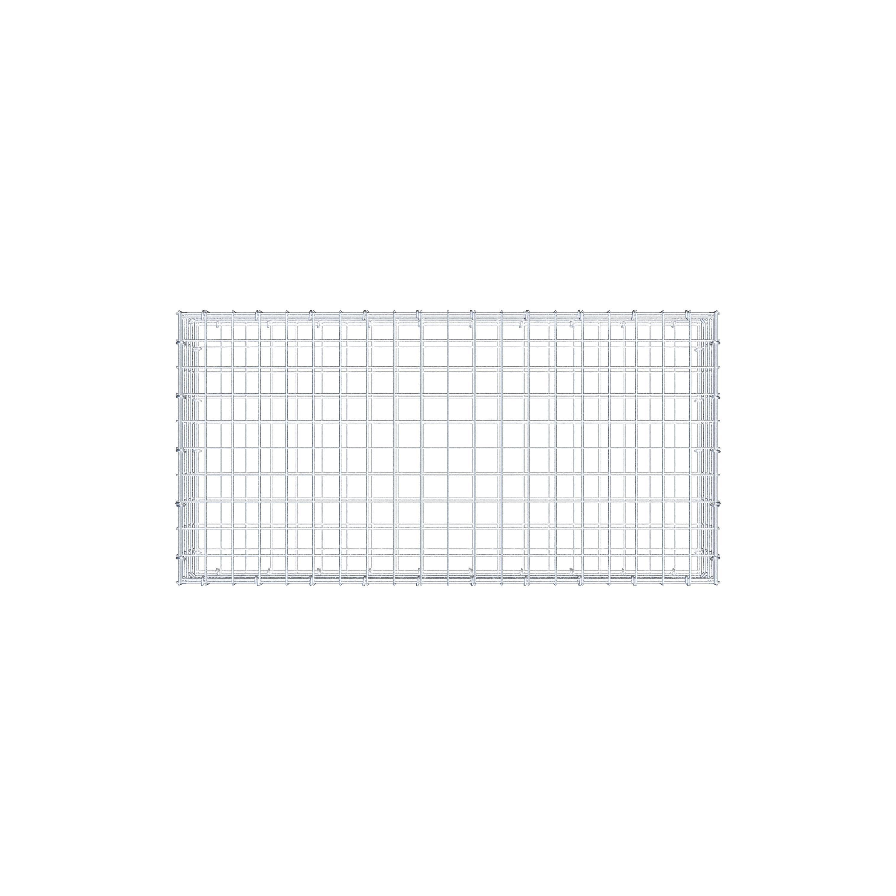 Gabion 100 cm x 20 cm x 50 cm (L x H x P), maille 5 cm x 5 cm, anneau en C