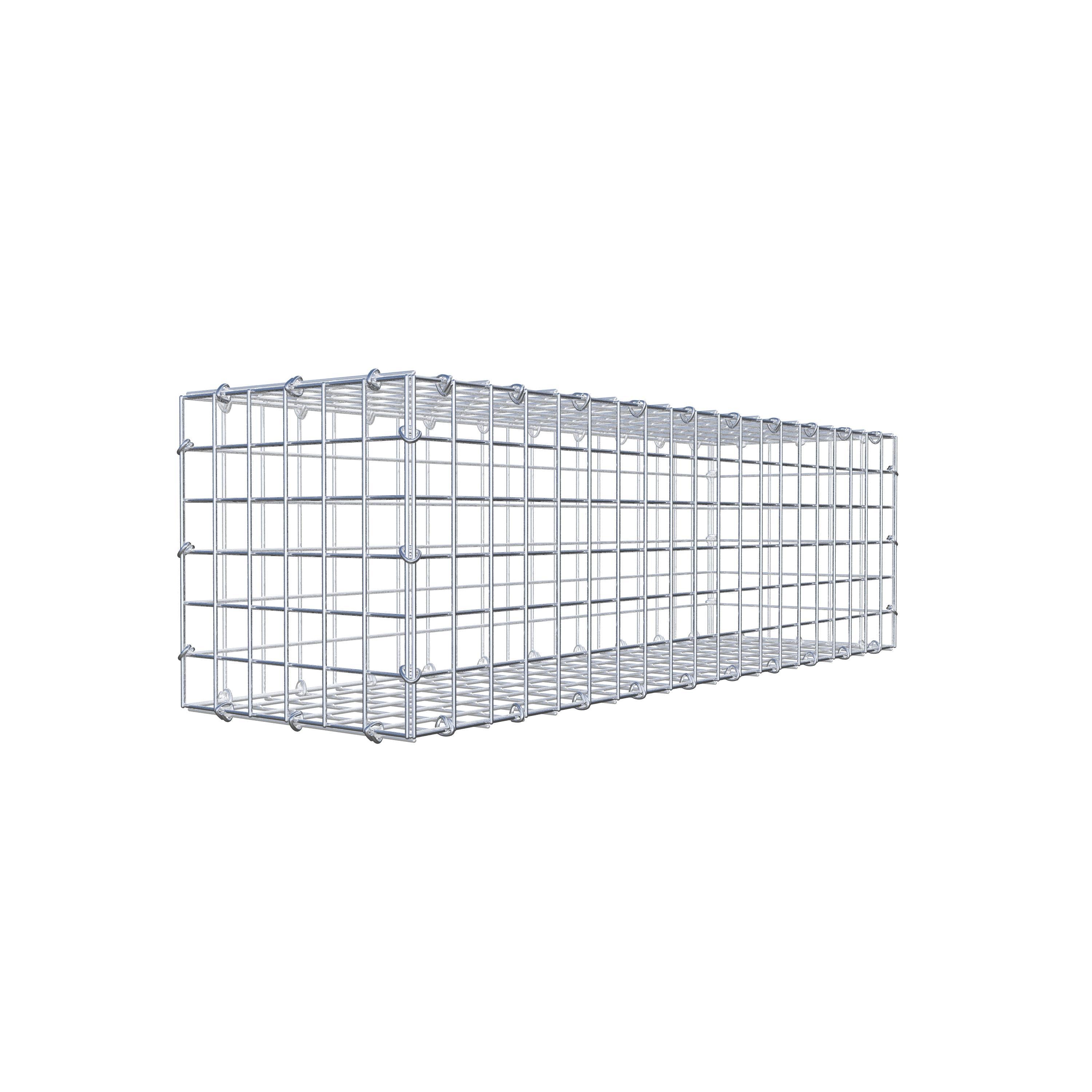 Gabion 100 cm x 30 cm x 30 cm (L x H x P), maille 5 cm x 5 cm, anneau en C