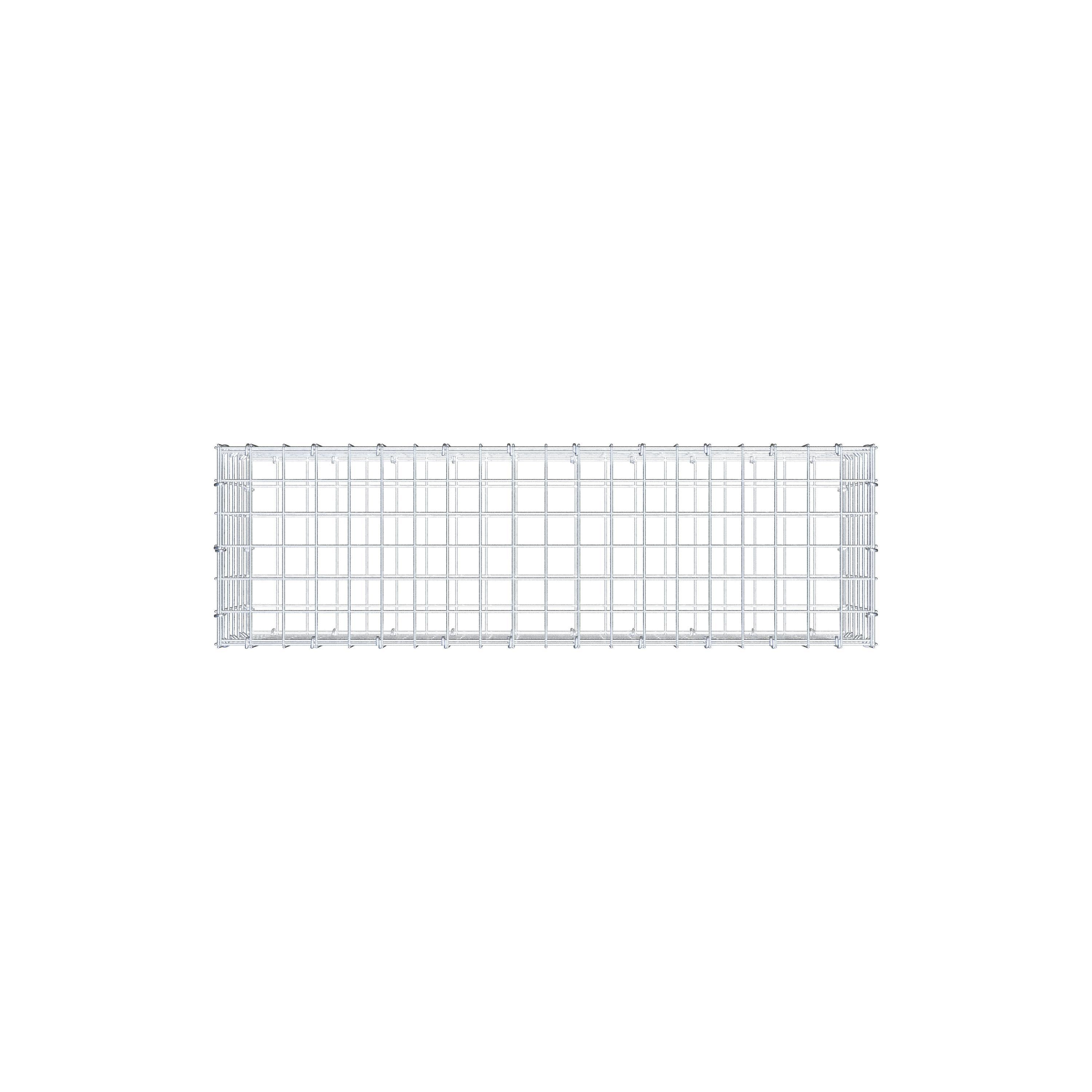 Gabion 100 cm x 30 cm x 30 cm (L x H x P), maille 5 cm x 5 cm, anneau en C