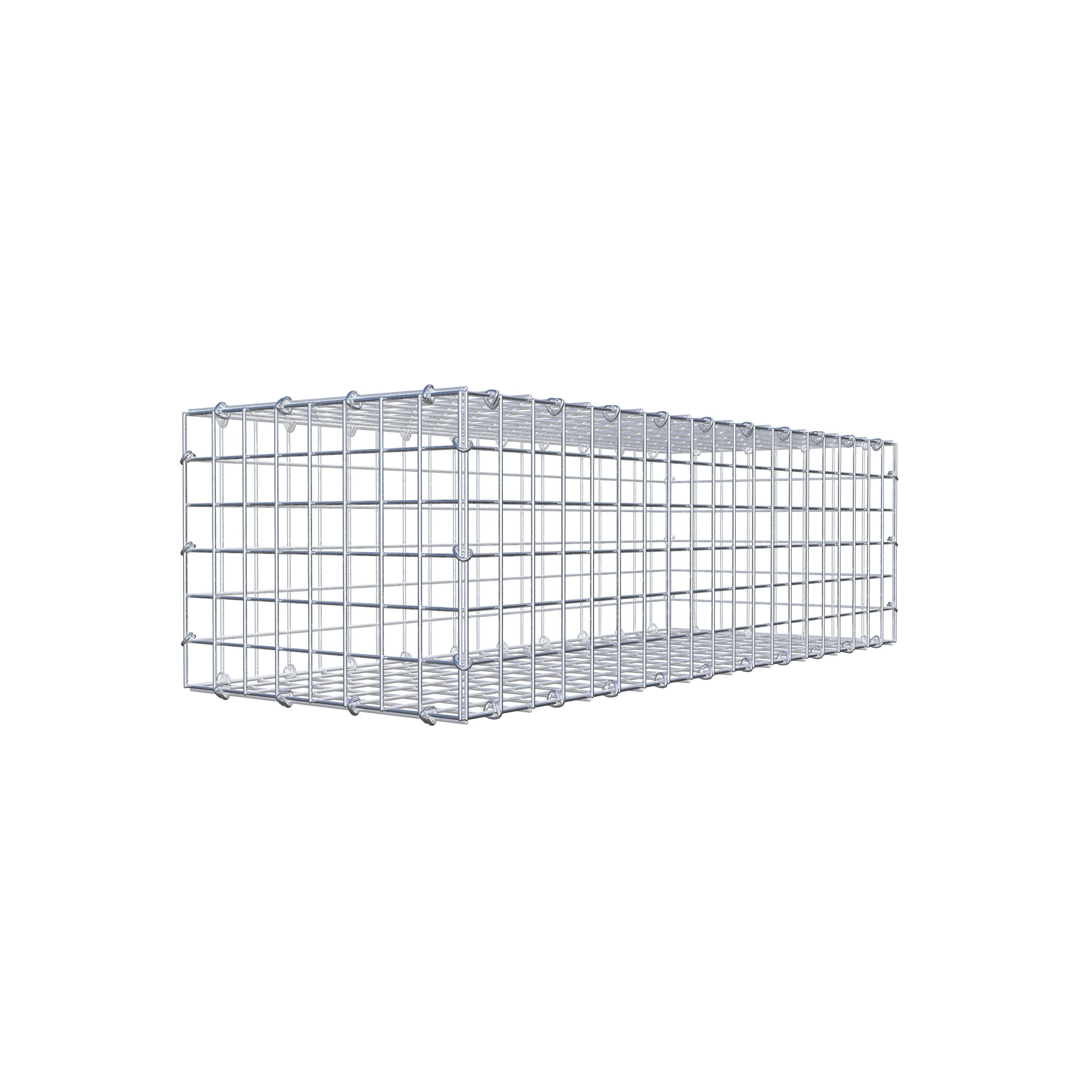 Gabion 100 cm x 30 cm x 40 cm (L x H x P), maille 5 cm x 5 cm, anneau en C