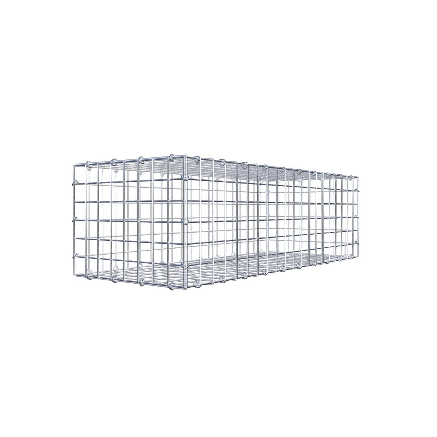 Gabion 100 cm x 30 cm x 40 cm (L x H x D), mesh size 5 cm x 5 cm, C-ring