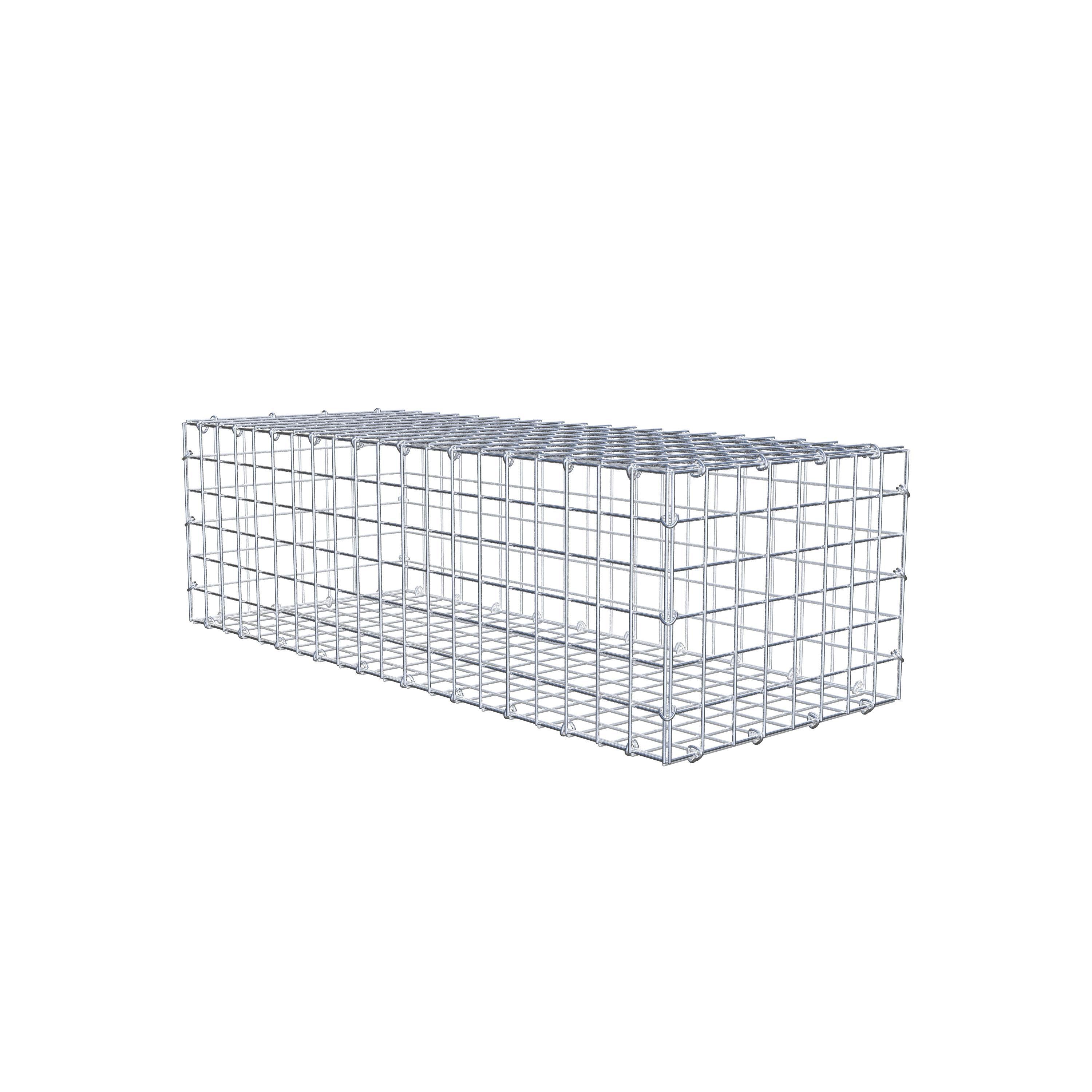 Gabion 100 cm x 30 cm x 40 cm (L x H x P), maille 5 cm x 5 cm, anneau en C