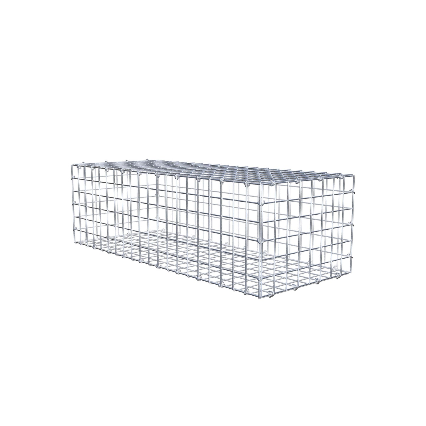 Gabion 100 cm x 30 cm x 40 cm (L x H x D), mesh size 5 cm x 5 cm, C-ring