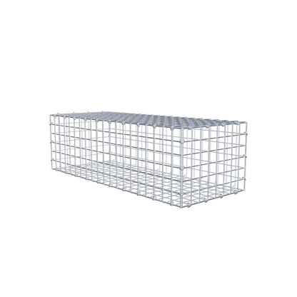 Gabion 100 cm x 30 cm x 40 cm (L x H x D), mesh size 5 cm x 5 cm, C-ring