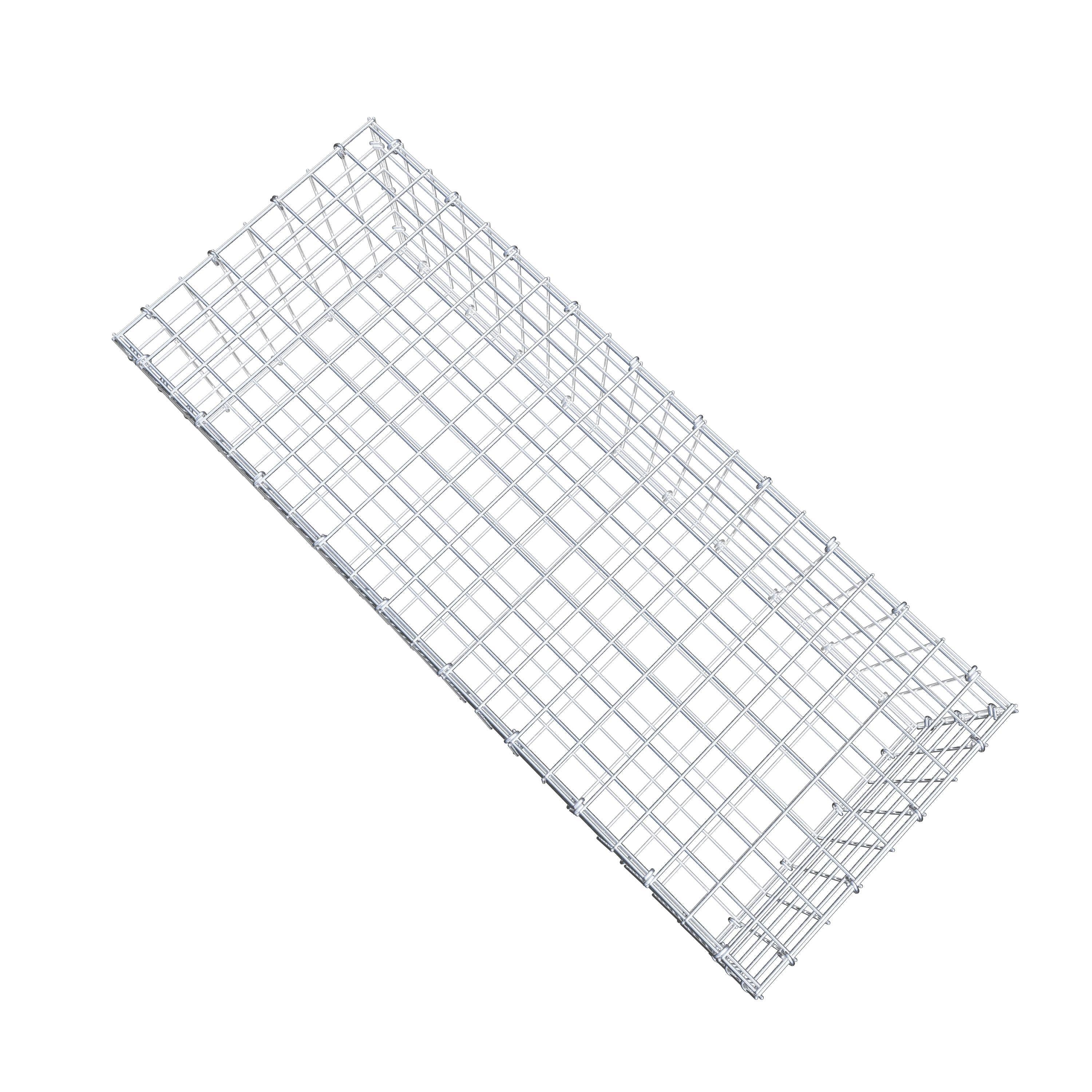 Gabion 100 cm x 30 cm x 40 cm (L x H x P), maille 5 cm x 5 cm, anneau en C