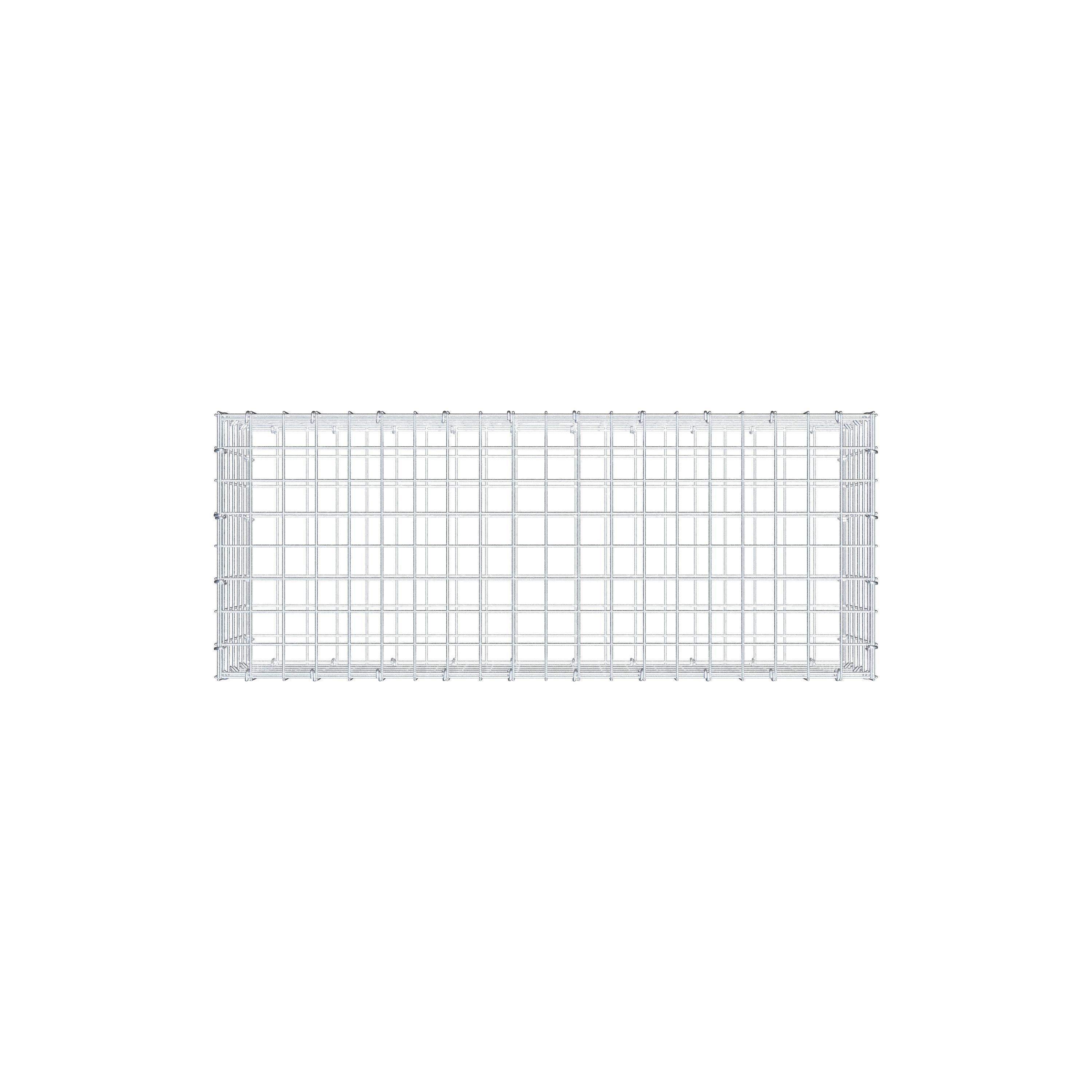 Gabion 100 cm x 30 cm x 40 cm (L x H x P), maille 5 cm x 5 cm, anneau en C