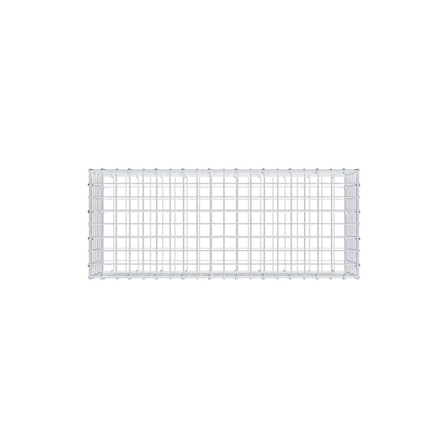 Gabion 100 cm x 30 cm x 40 cm (L x H x D), mesh size 5 cm x 5 cm, C-ring