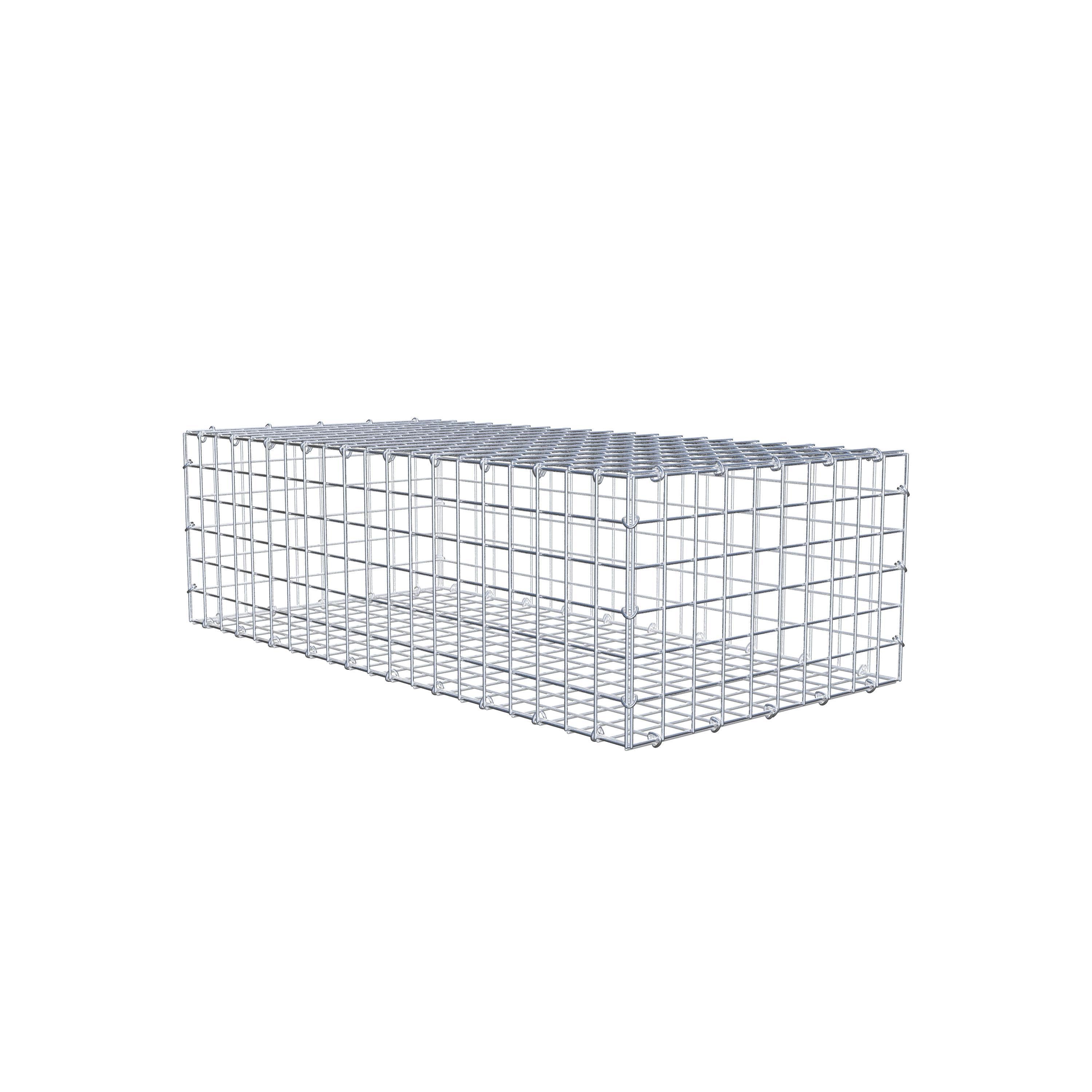 Gabion 100 cm x 30 cm x 50 cm (L x H x P), maille 5 cm x 5 cm, anneau en C