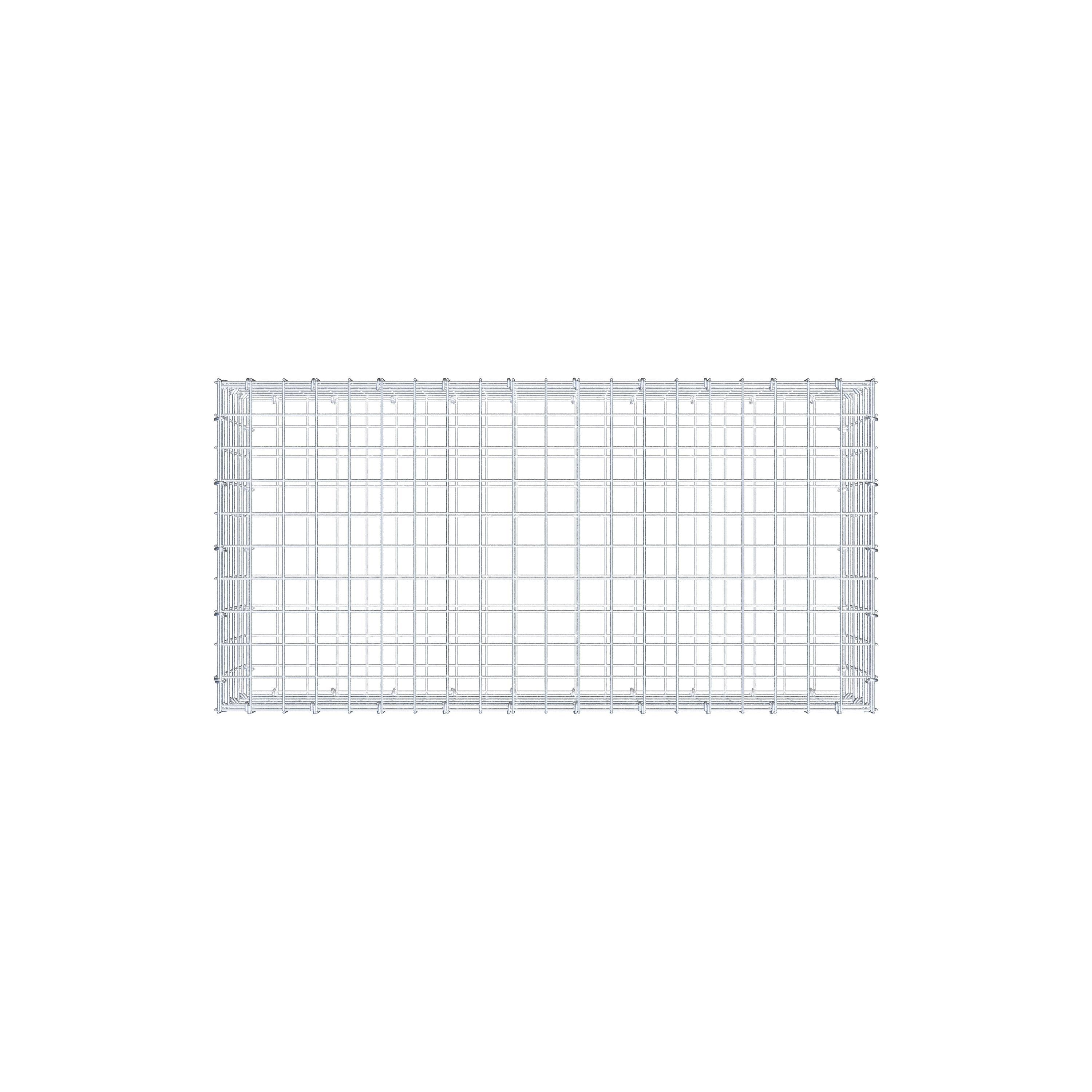 Gabion 100 cm x 30 cm x 50 cm (L x H x P), maille 5 cm x 5 cm, anneau en C