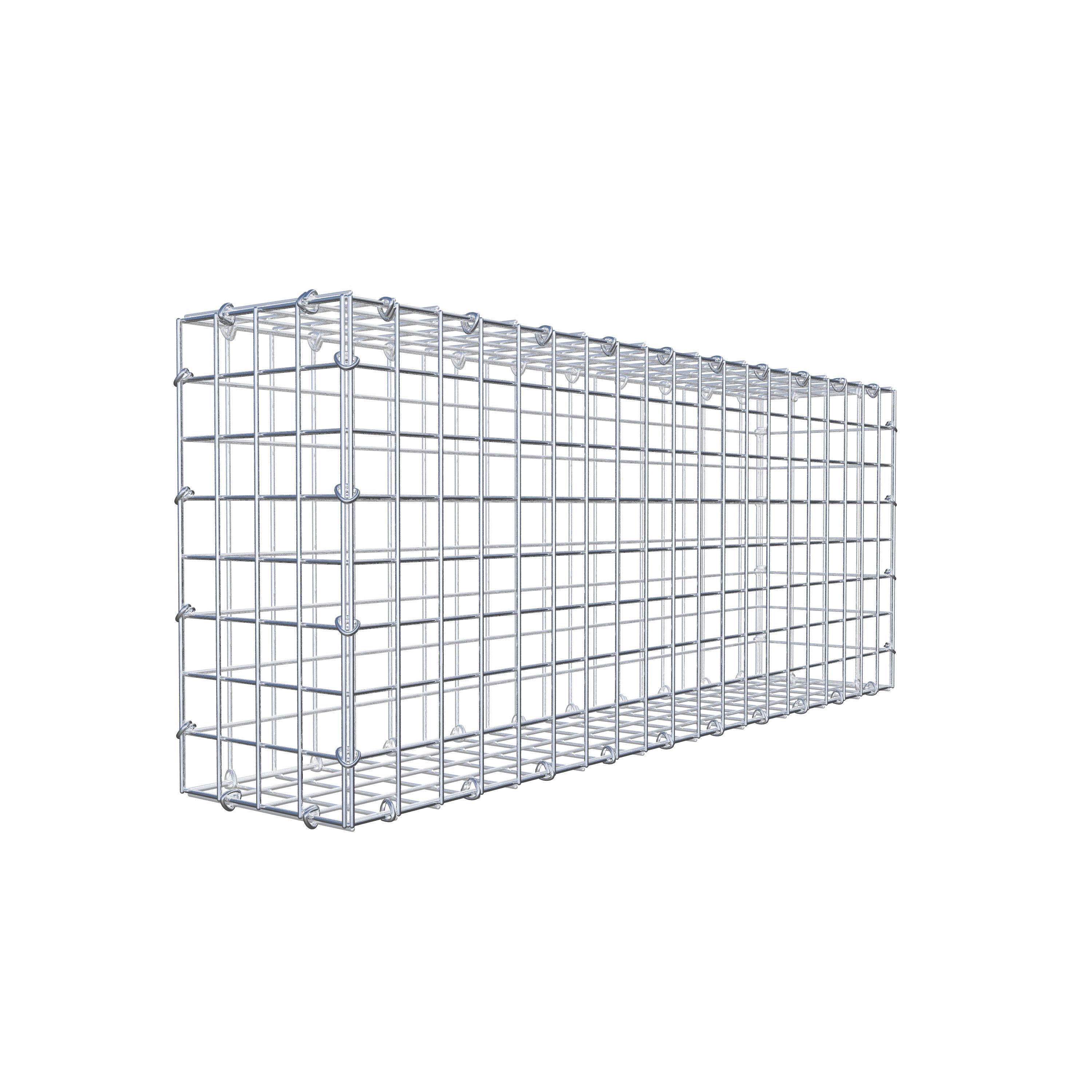 Gabion 100 cm x 40 cm x 20 cm (L x H x P), maille 5 cm x 5 cm, anneau en C