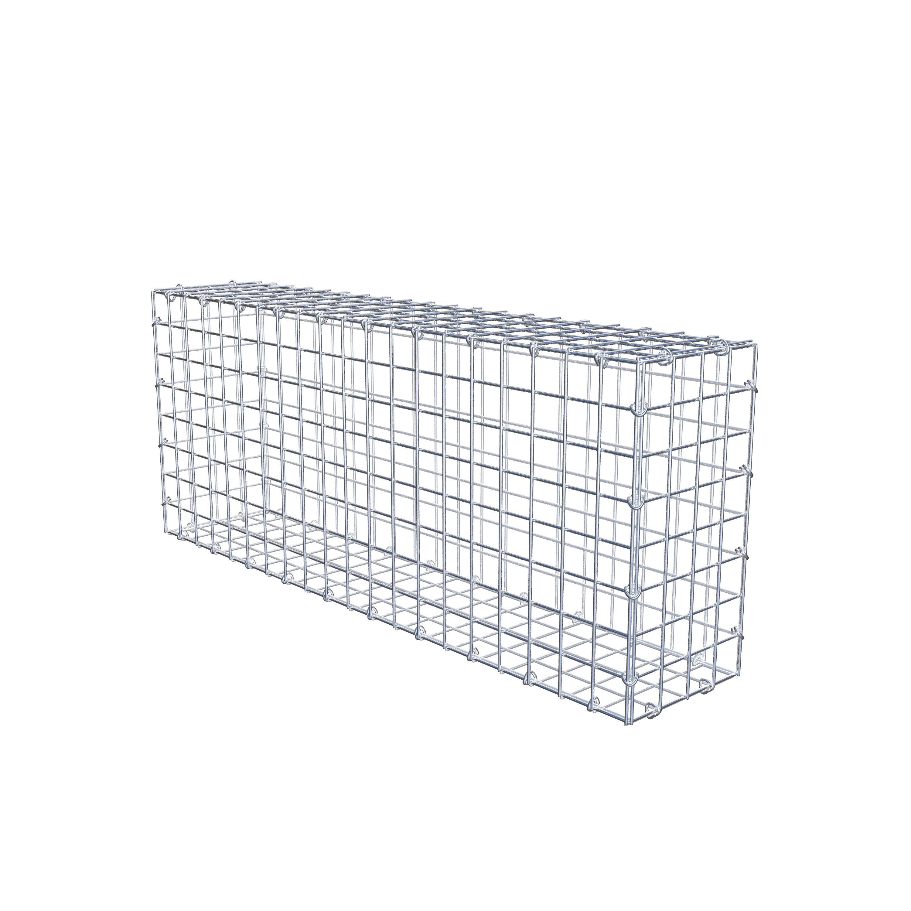 Gabion 100 cm x 40 cm x 20 cm (L x H x P), maille 5 cm x 5 cm, anneau en C