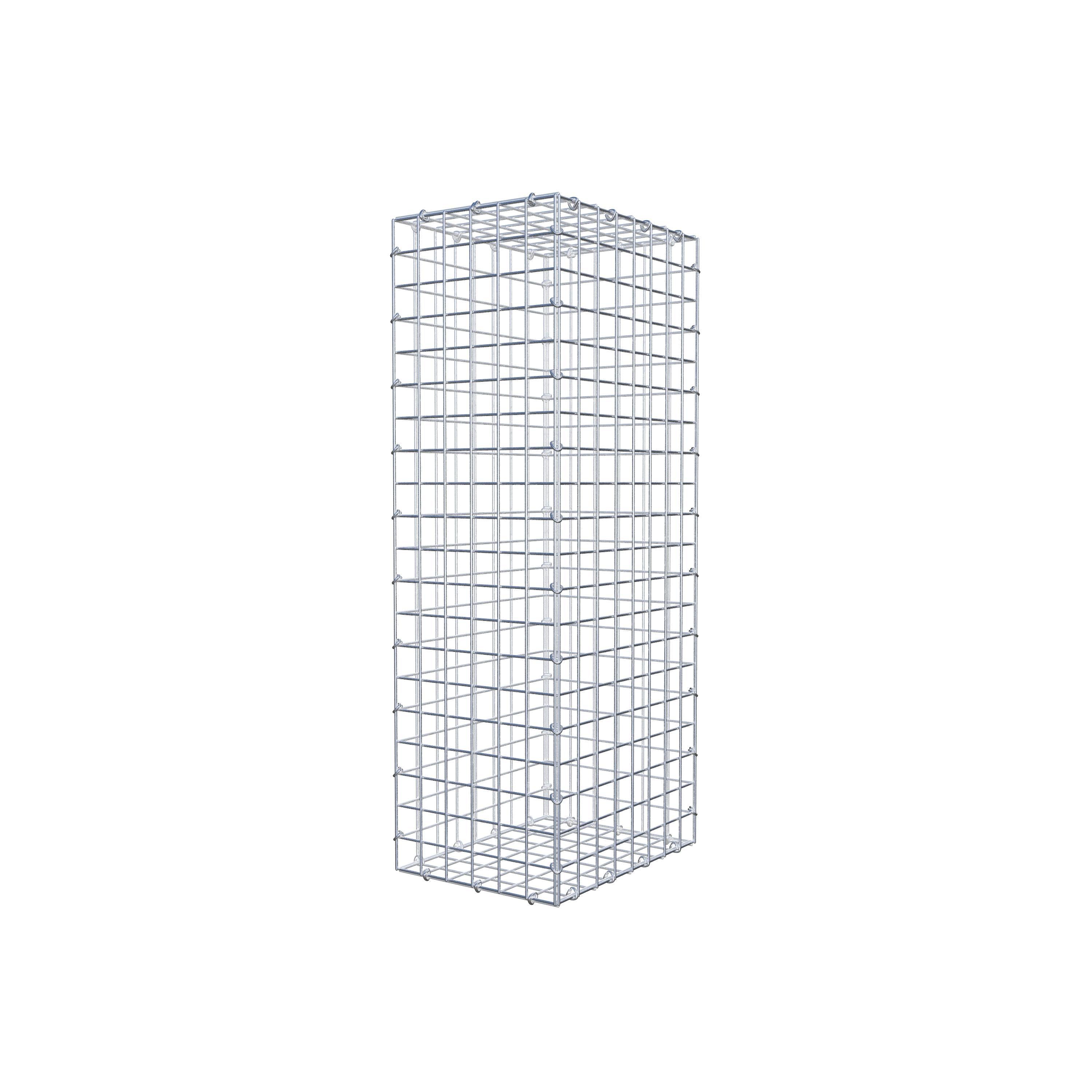 Gabion 100 cm x 40 cm x 30 cm (L x H x P), maille 5 cm x 5 cm, anneau en C