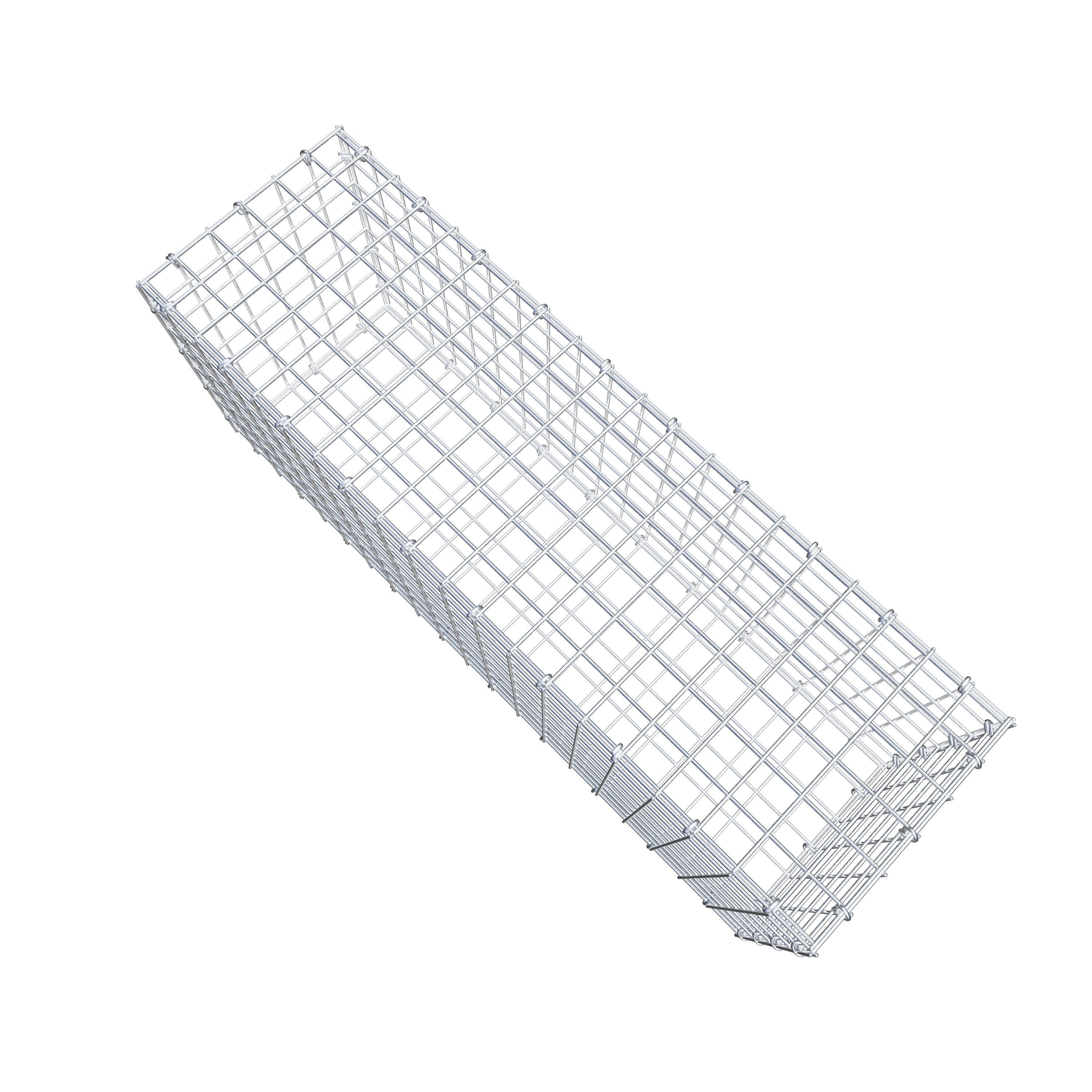 Gabion 100 cm x 40 cm x 30 cm (L x H x P), maille 5 cm x 5 cm, anneau en C