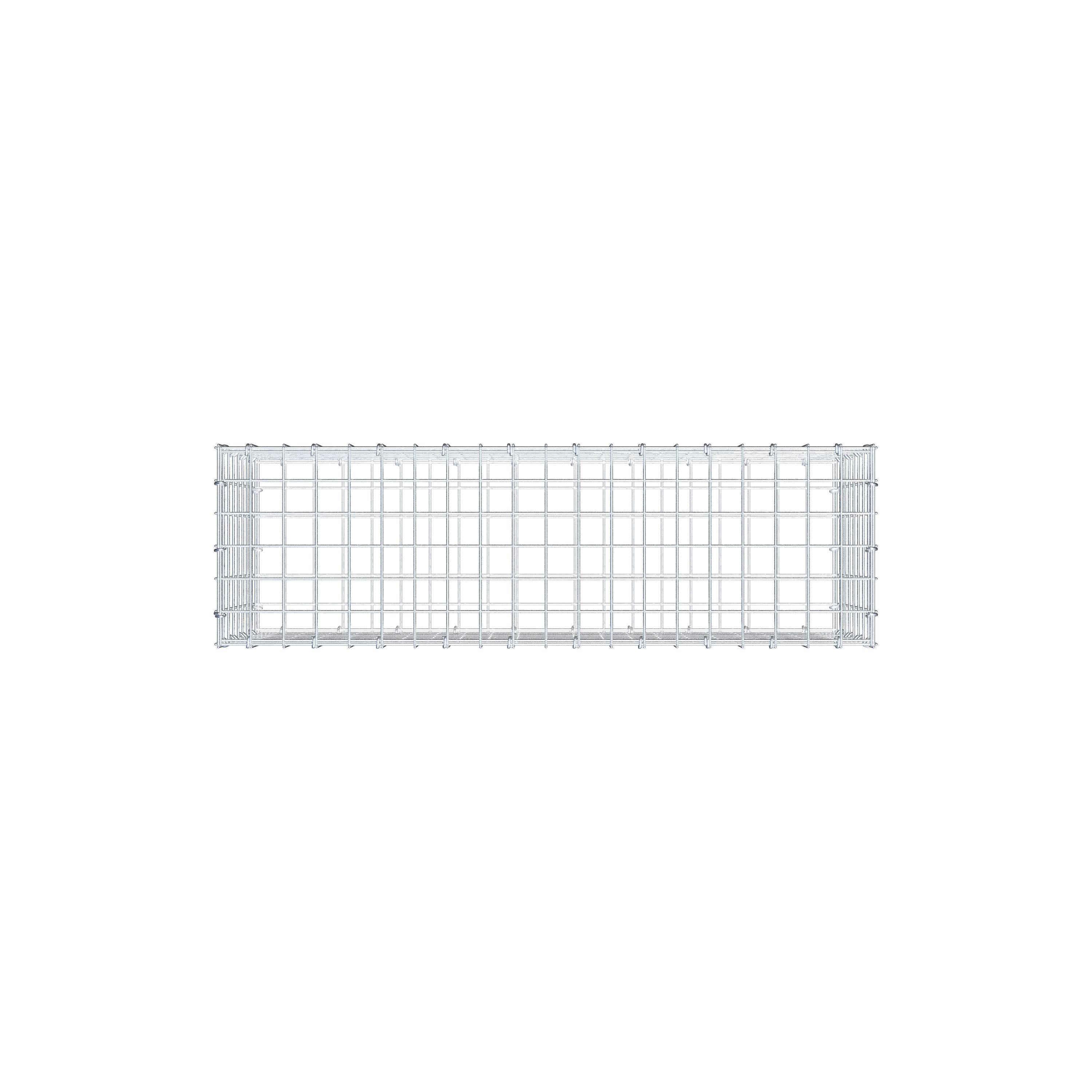 Gabion 100 cm x 40 cm x 30 cm (L x H x P), maille 5 cm x 5 cm, anneau en C