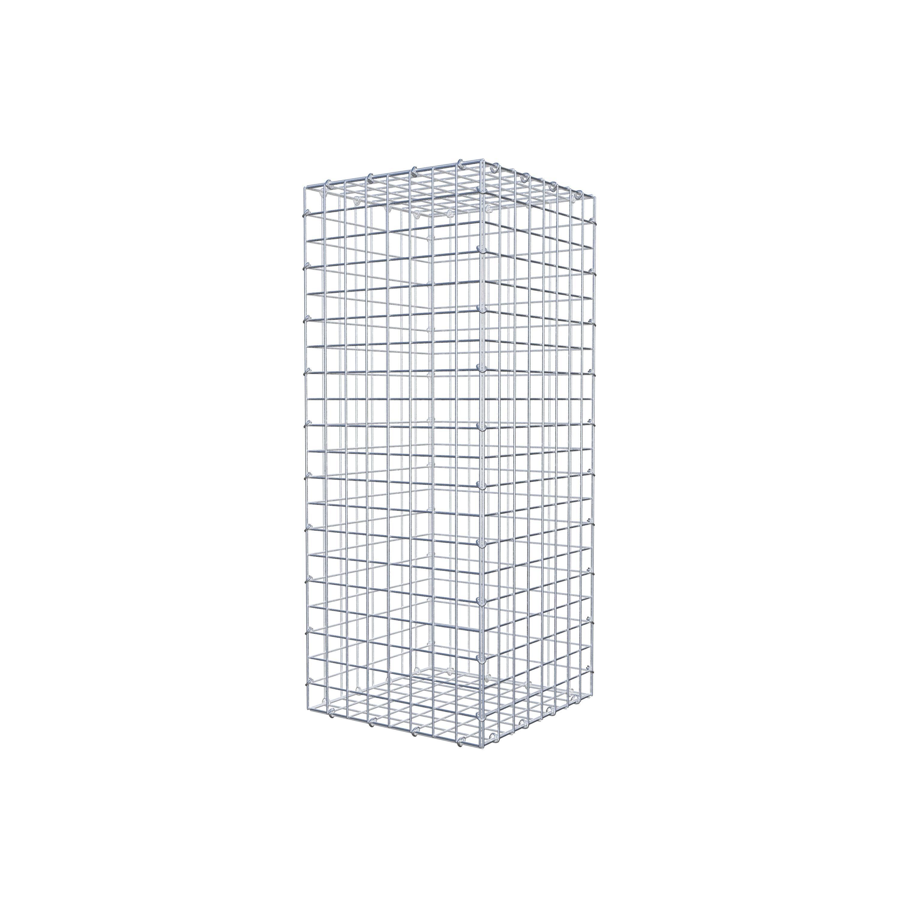 Gabion 100 cm x 40 cm x 40 cm (L x H x P), maille 5 cm x 5 cm, anneau en C