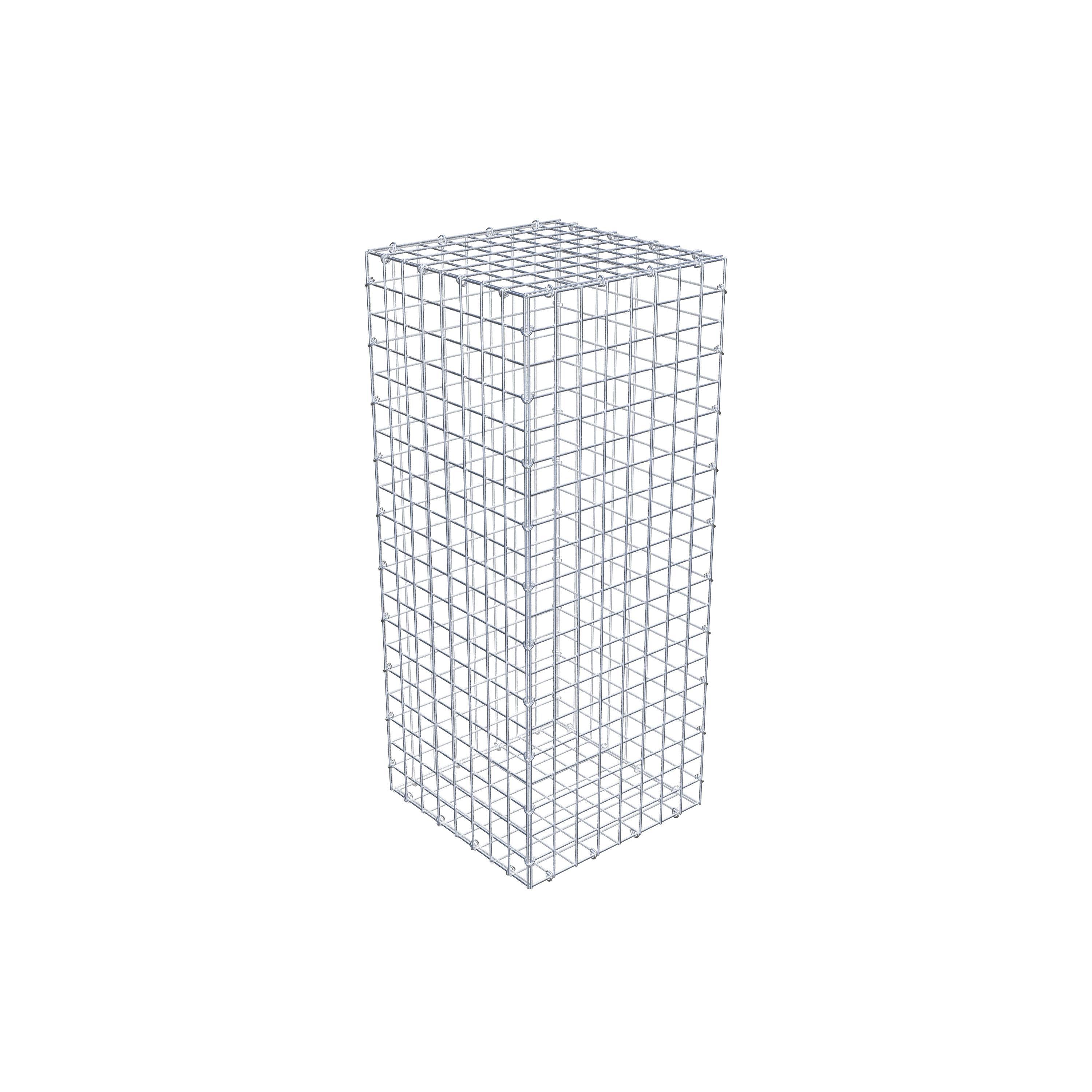 Gabion 100 cm x 40 cm x 40 cm (L x H x P), maille 5 cm x 5 cm, anneau en C