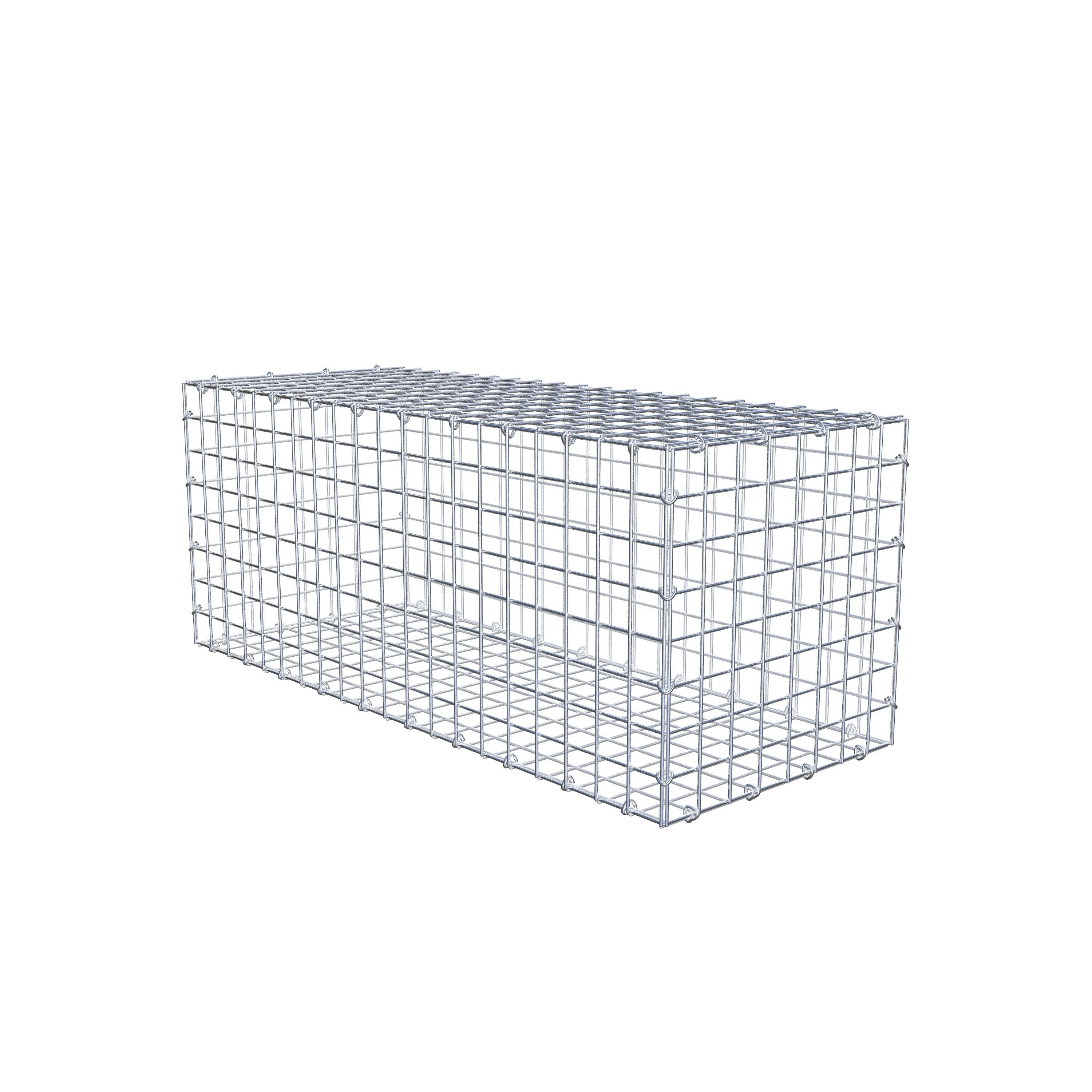 Gabion 100 cm x 40 cm x 40 cm (L x H x P), maille 5 cm x 5 cm, anneau en C