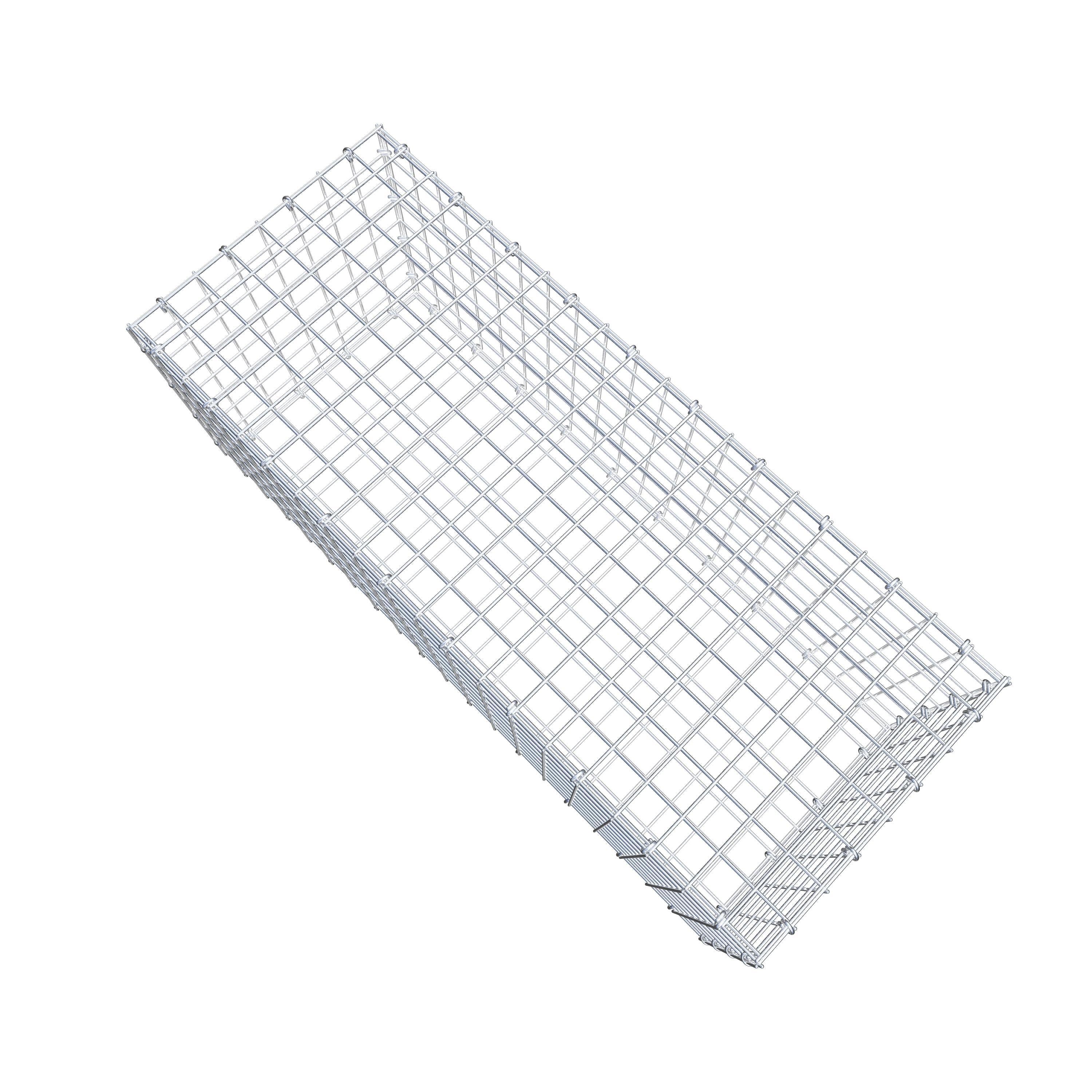 Gabion 100 cm x 40 cm x 40 cm (L x H x P), maille 5 cm x 5 cm, anneau en C