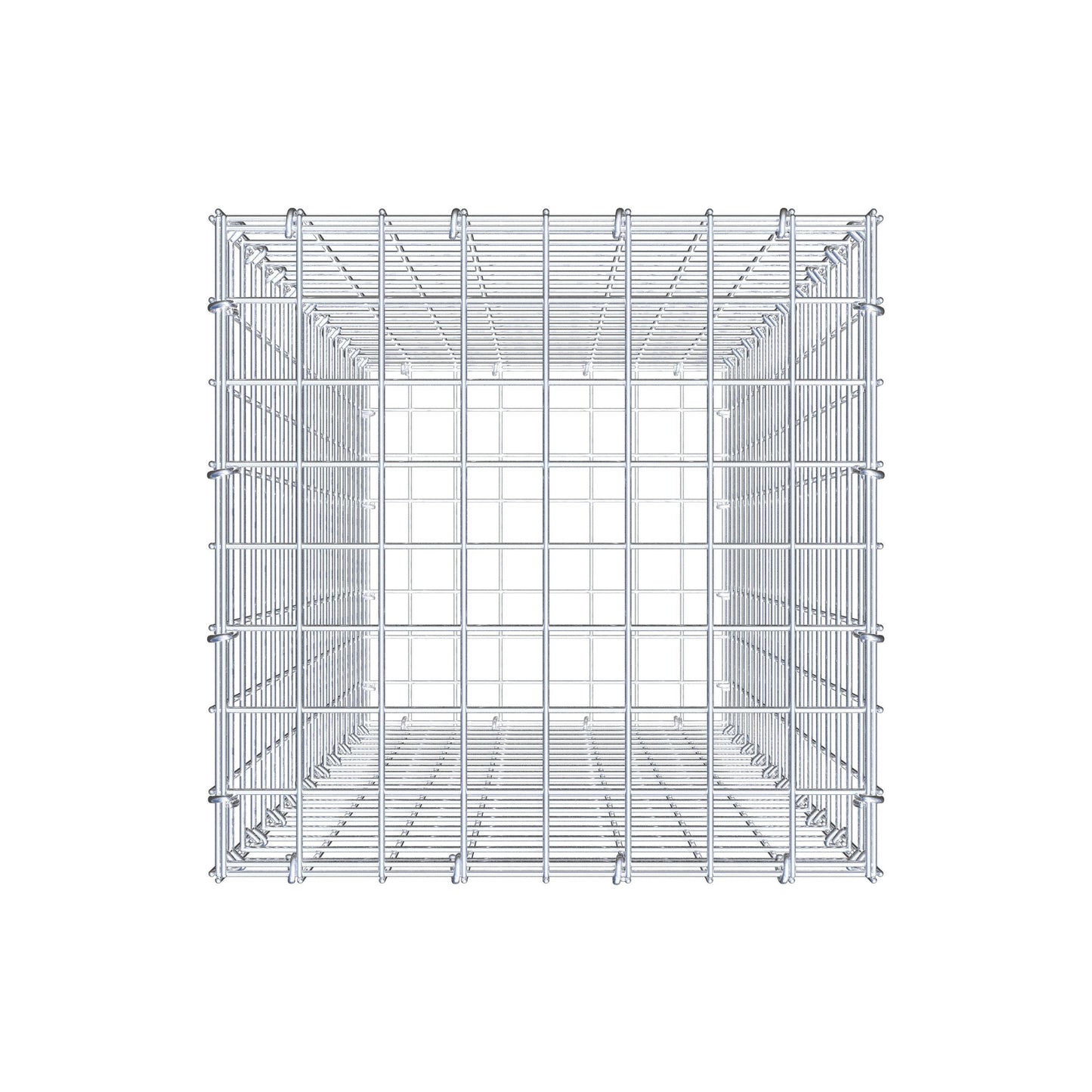 Schanskorf 100 cm x 40 cm x 40 cm (L x H x D), maaswijdte 5 cm x 5 cm, C-ring