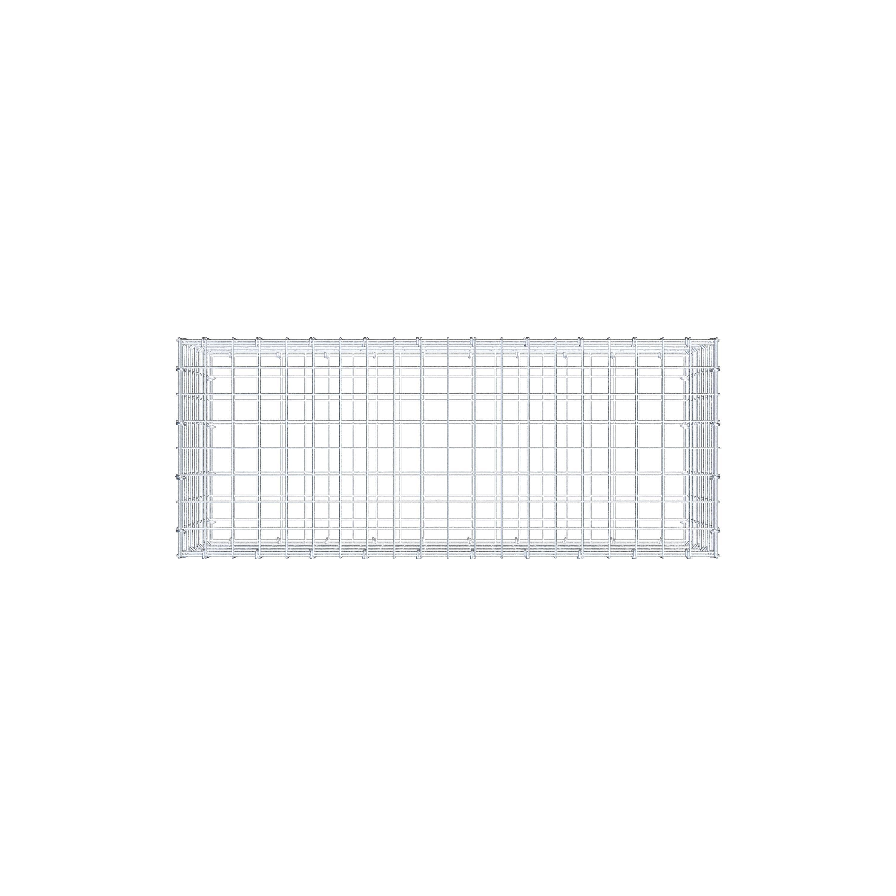 Gabion 100 cm x 40 cm x 40 cm (L x H x P), maille 5 cm x 5 cm, anneau en C