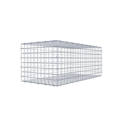 Gabion 100 cm x 40 cm x 50 cm (L x H x P), mailles 5 cm x 5 cm, anneau en C